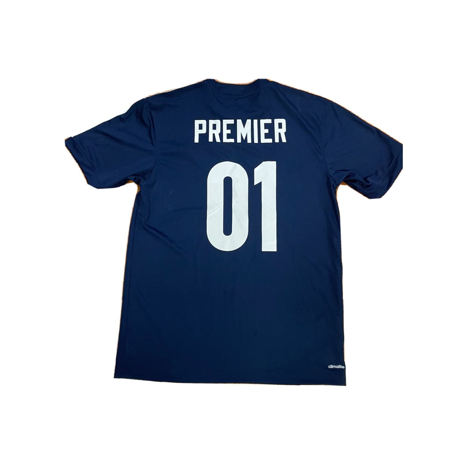Adidas adidas Soccer Jersey Mens M Skateboarding Premier 2016 Capsule Collection Blue Short Sleeve Crew Neck Pullover Breathable Lightweight Quick Dry Size US M / EU 48-50 / 2 - 2 Thumbnail