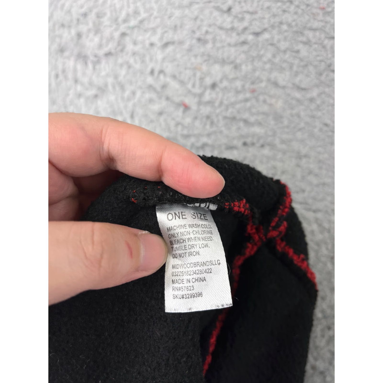 Vintage Midwood Brands Beanie Adult One Size Red Knit Poly Blend Lined Snow Ski Size ONE SIZE - 5 Thumbnail
