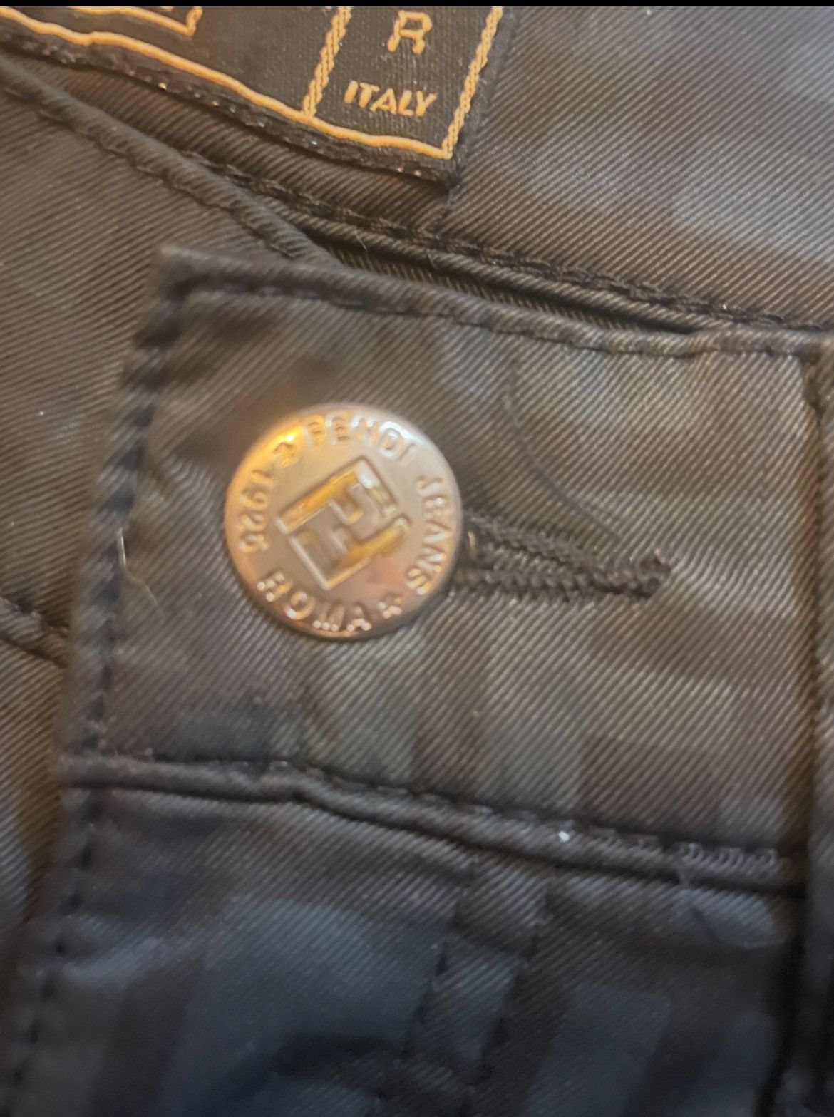 Fendi Fendi FF Slim Pants Y2K Archive Black IT40 / EU 36 Size 27" / US 4 / IT 40 - 3 Thumbnail