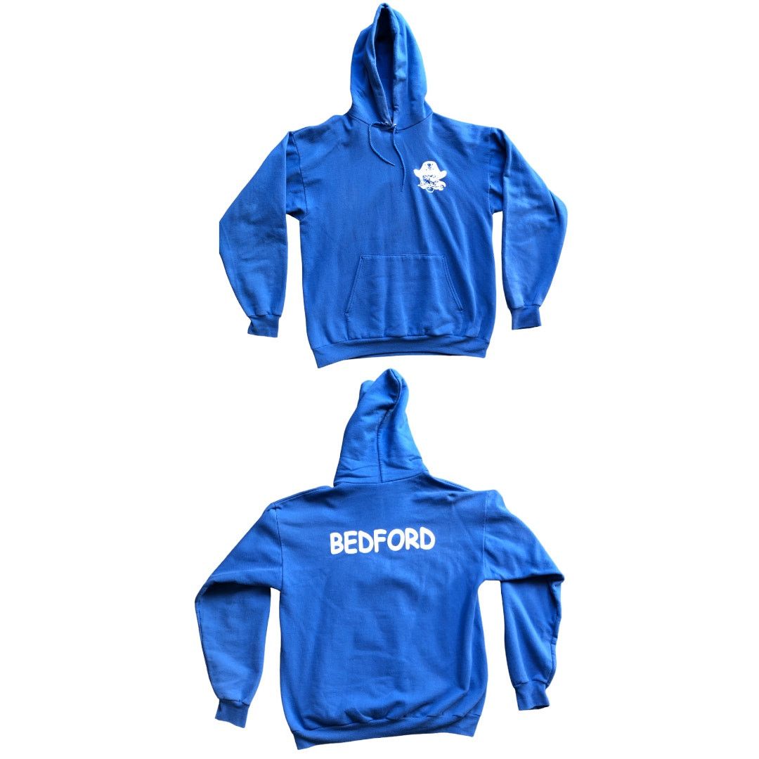Champion Bedford Buccaneers Champion Large Blue Sweatshirt Hoodie Size L / US 10 / IT 46 - 3 Thumbnail