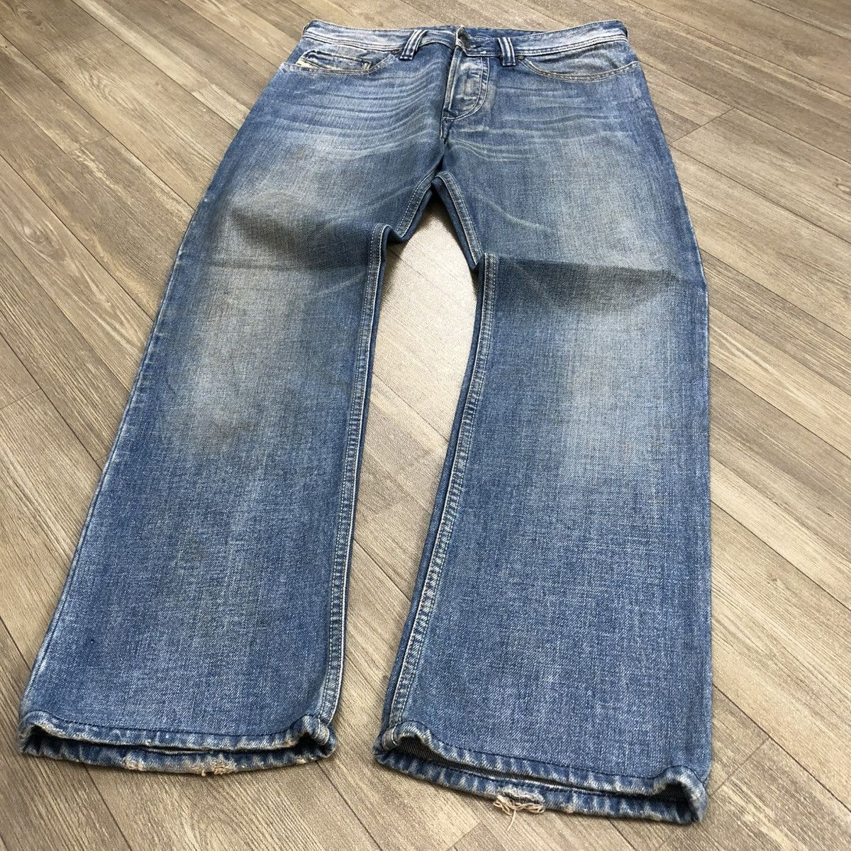 Diesel 2000s Diesel Industry Trouleg Faded Jeans Size US 32 / EU 48 - 4 Thumbnail