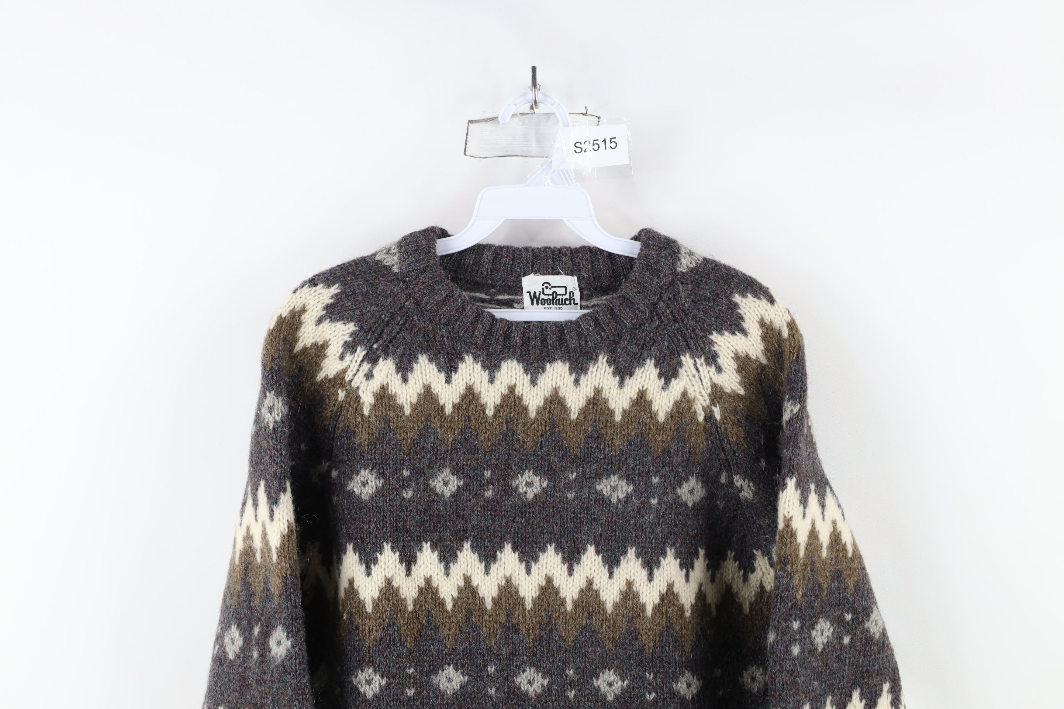Vintage × Woolrich Woolen Mills Vintage 70s Woolrich Wool Knit Crewneck Sweater USA Size US S / EU 44-46 / 1 - 2 Thumbnail