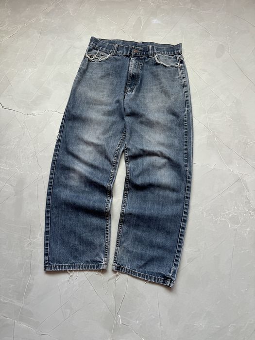 Affliction Y2K Affliction Style Printed Cyber Grunge Baggy Jeans | Grailed