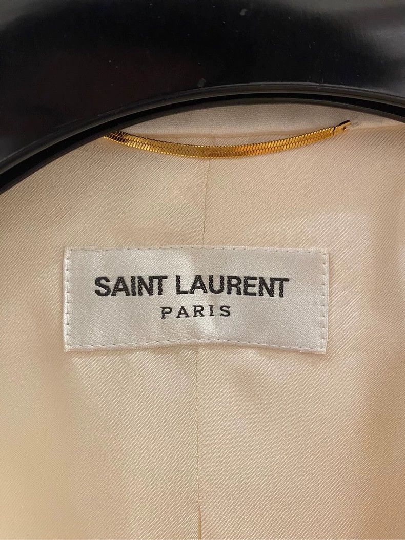 Saint Laurent Paris Saint Laurent Paris Mulberry silk satin ladies' blazer 2505 Size S / US 4 / IT 40 - 6 Thumbnail