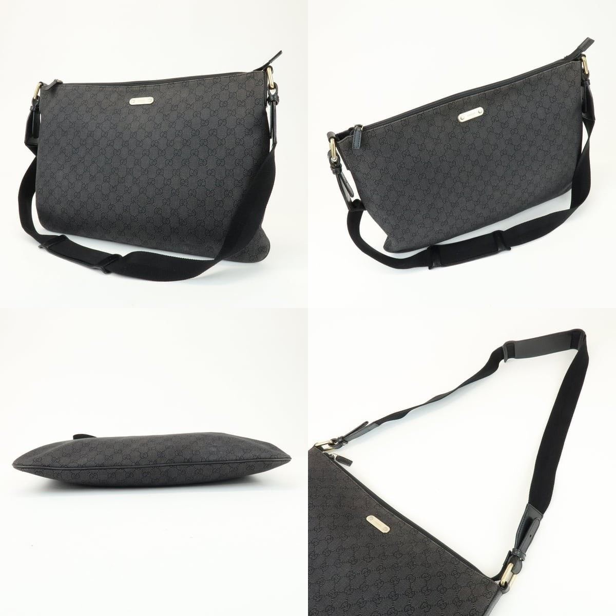Gucci Gucci GG Monogram Denim Crossbody Bag Black Size ONE SIZE - 3 Thumbnail