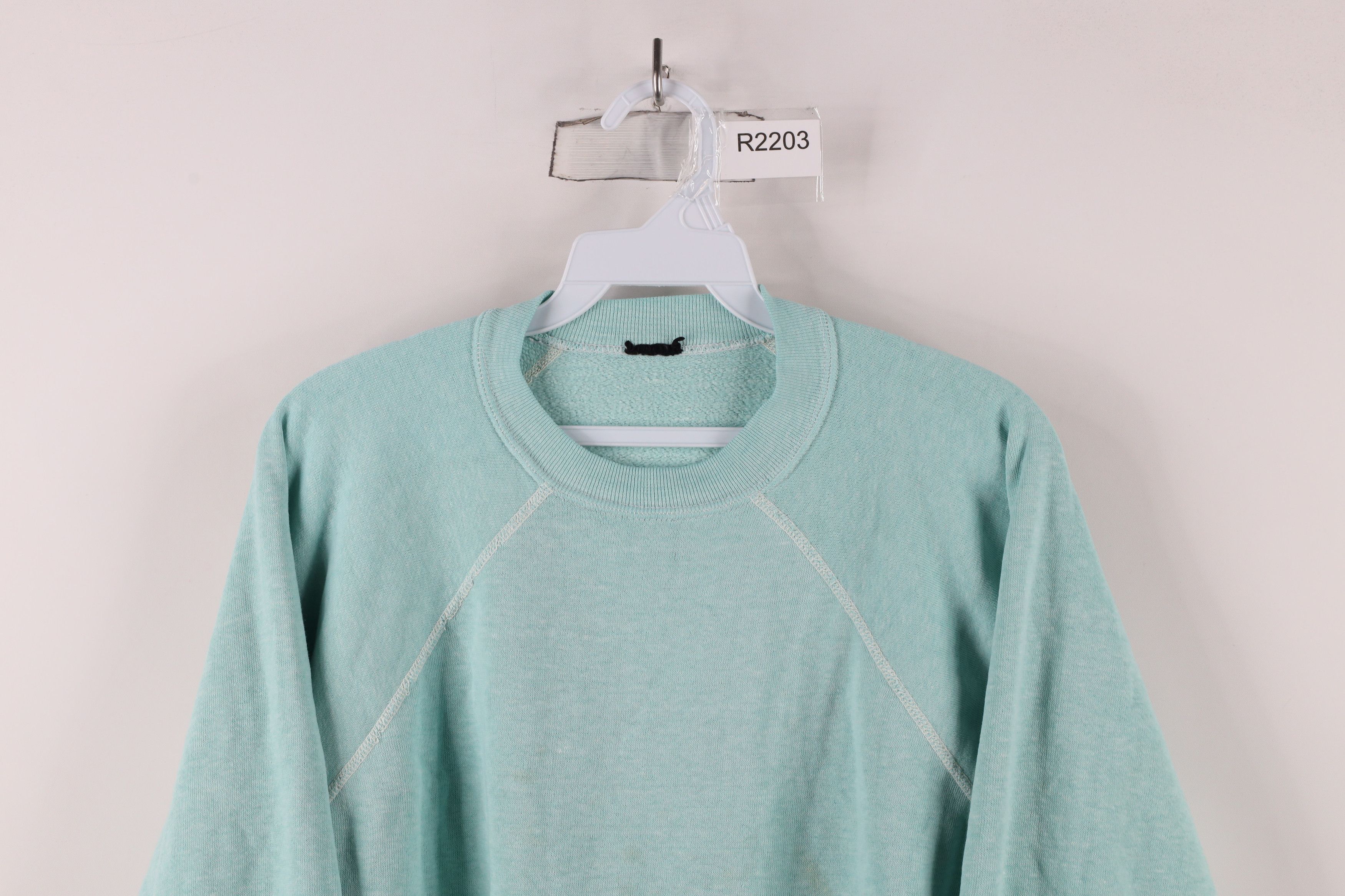 Vintage Vintage 70s Streetwear Blank Raglan Sweatshirt USA Size L / US 10 / IT 46 - 2 Thumbnail