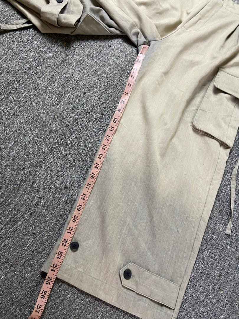 Japanese Brand CLEL Brand Wide Leg Bondage Cargo Pants (190) Size US 29 - 7 Thumbnail