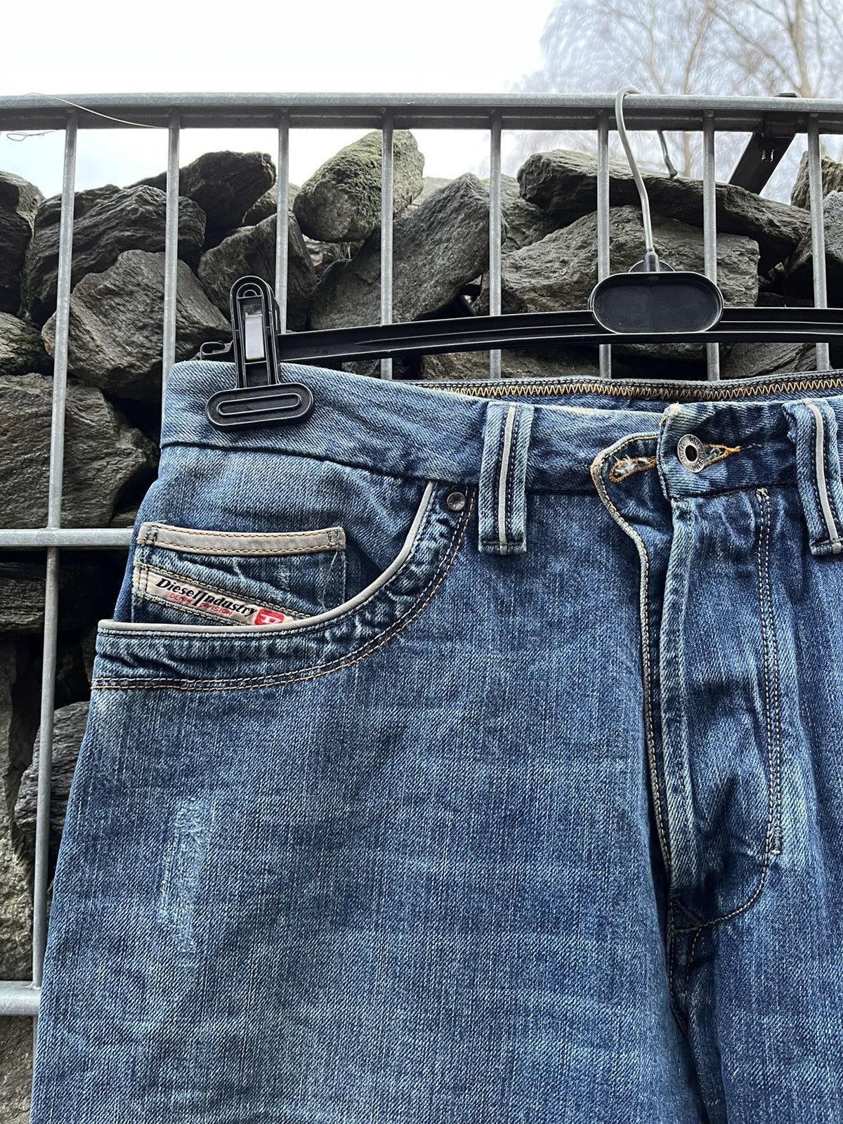 Diesel Vintage Diesel Arker FP Zip Cargo Distressed Faded Jeans Y2K Size US 32 / EU 48 - 5 Thumbnail