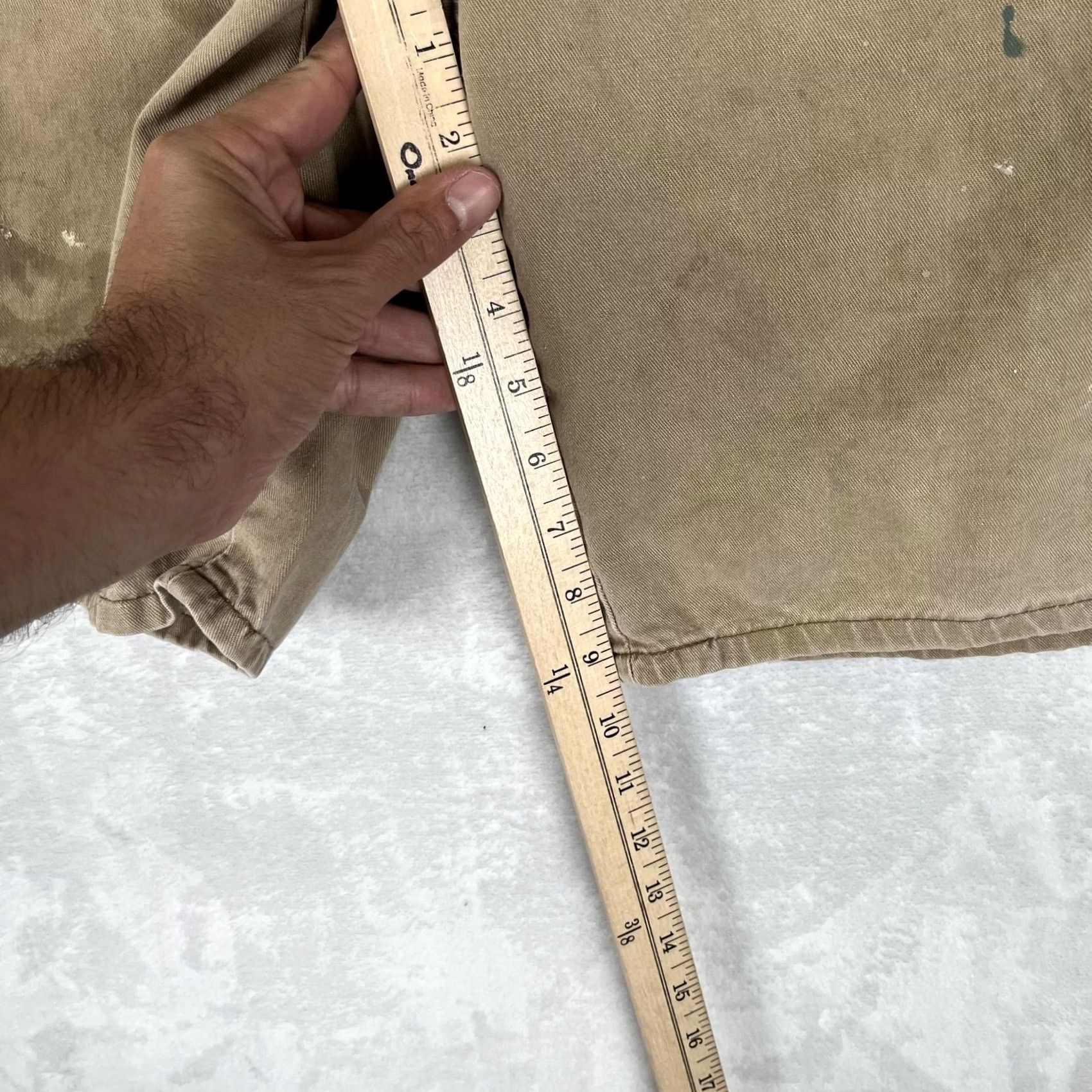 Dickies VTG Dickies Cargo Shorts Mens 34 Beige Canvas Carpenter Utility Pockets Workwear 11in Inseam Size US 34 / EU 50 - 5 Thumbnail