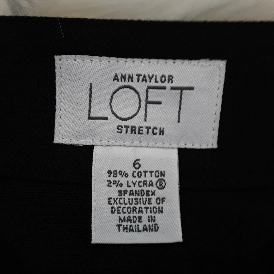 Ann Taylor Ann Taylor Loft Embroidered Button Down Skirt Pocket Stretch Size 28" / US 6 / IT 42 - 8 Thumbnail