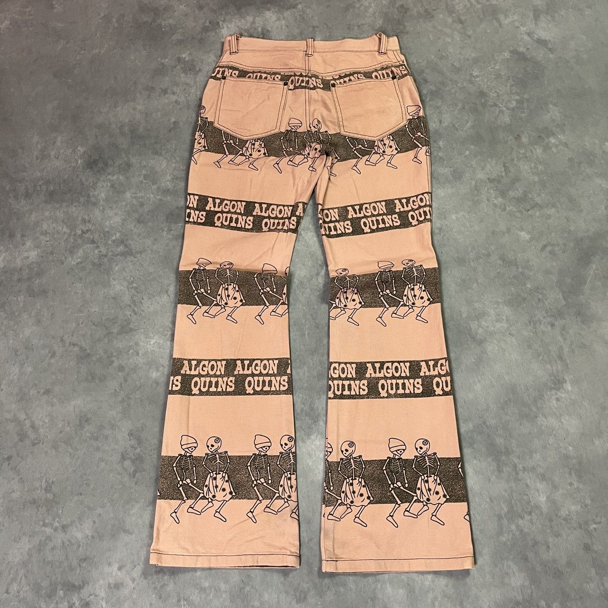 Hysteric Glamour Rare Algonquins Japanese Punk Skeleton Graphic Flare Pants Size US 27 - 8 Thumbnail