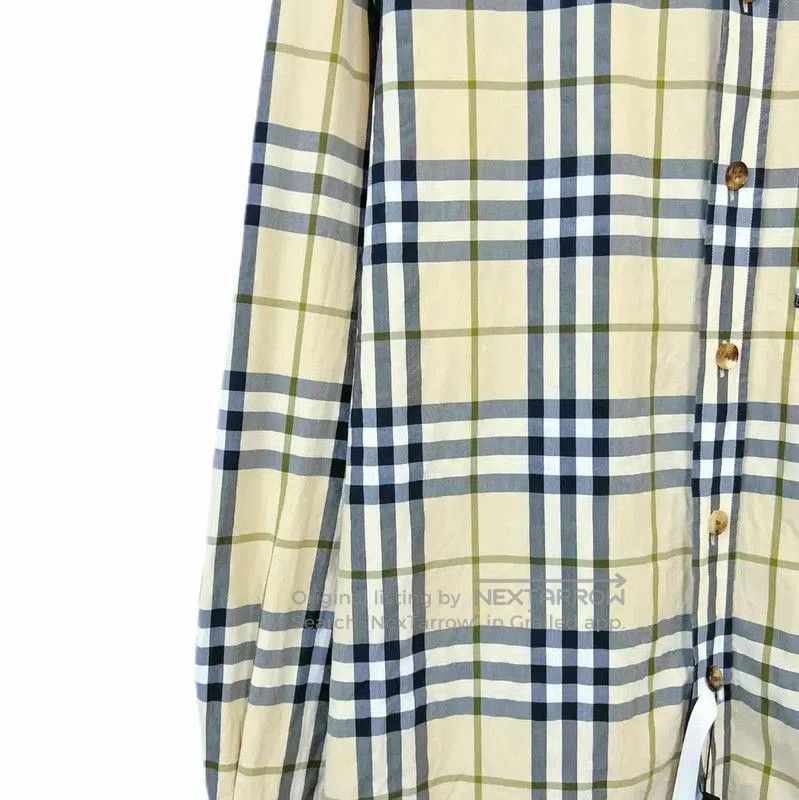 Burberry Burberry L Size Khaki Long Sleeve Shirt. Size L / US 10 / IT 46 - 4 Thumbnail