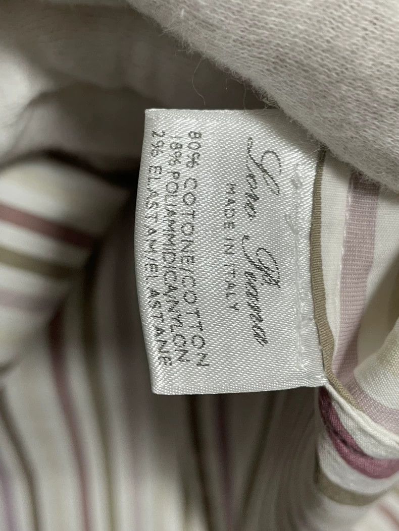 Loro Piana LORO PIANA Warm color striped ladies shirt Size XS / US 0-2 / IT 36-38 - 7 Thumbnail