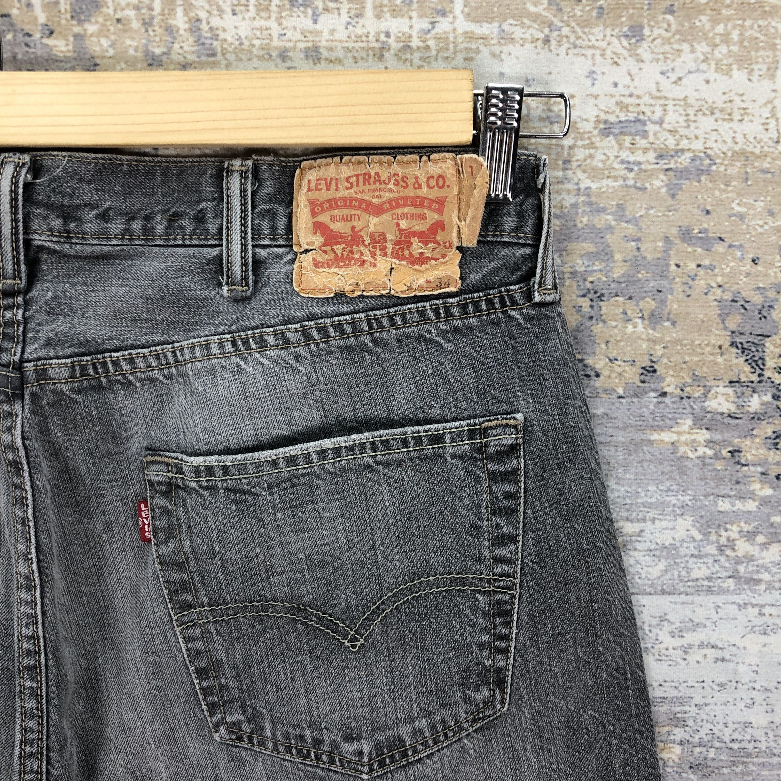 Levi's × Vintage Vintage Levis 501 Faded Black Jeans Levi's Ash Gray Denim Size US 36 / EU 52 - 5 Thumbnail