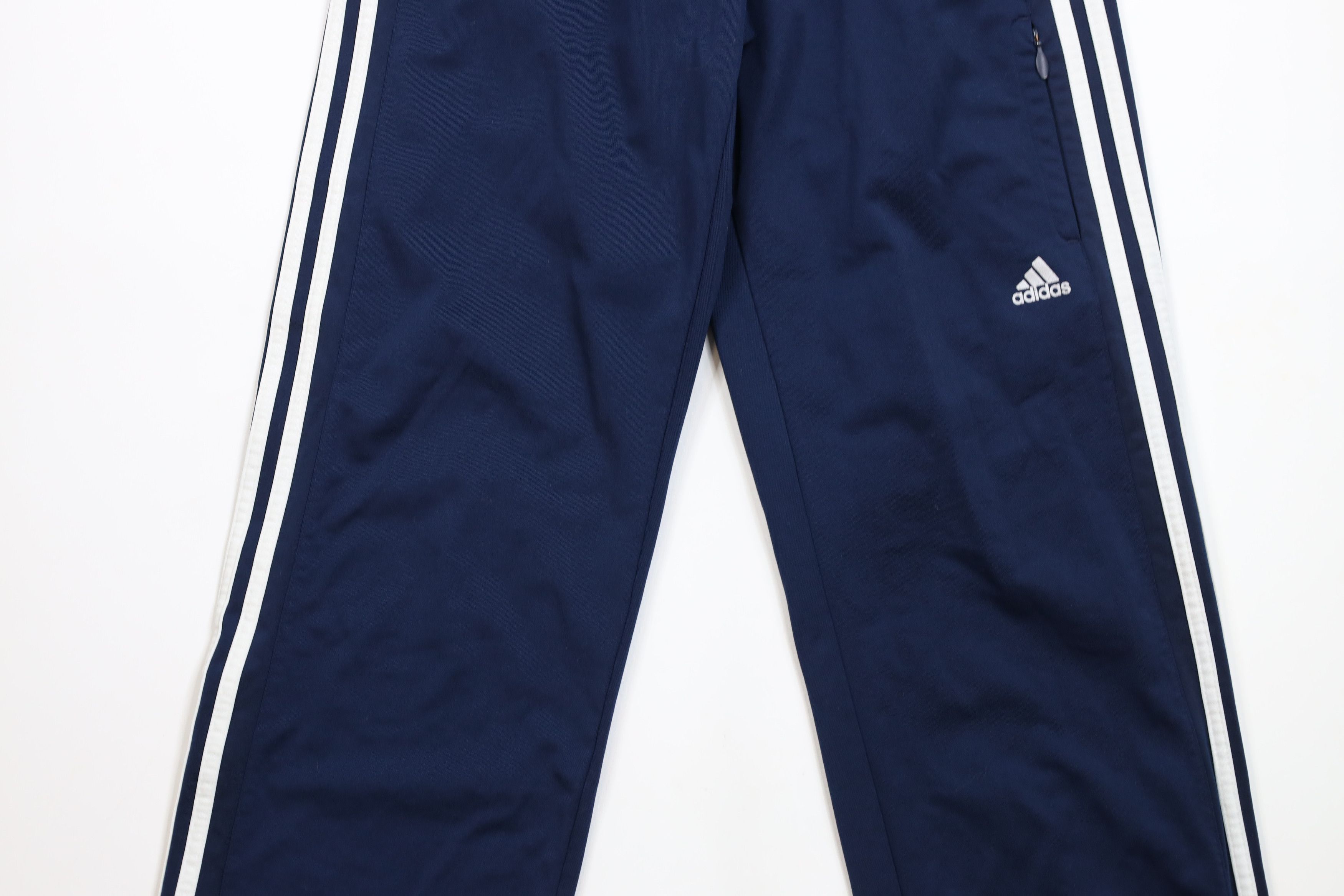 Adidas × Vintage Vintage Y2K Adidas Striped Wide Leg Sweatpants Pants Blue Size US 34 / EU 50 - 3 Thumbnail