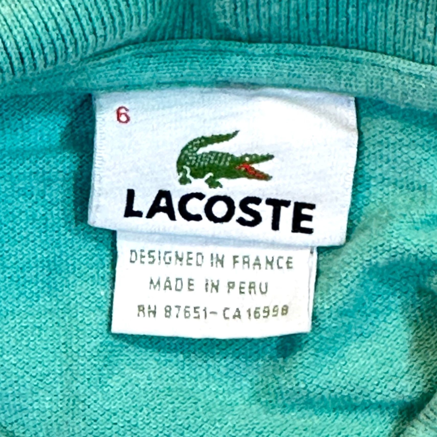 Lacoste Lacoste Polo Shirt Mens XL Classic Polo Shirt Polo Shirt Mens XL Lacoste Blue Alligator Stitched Peru Classic 90s? Size US XL / EU 56 / 4 - 6 Thumbnail