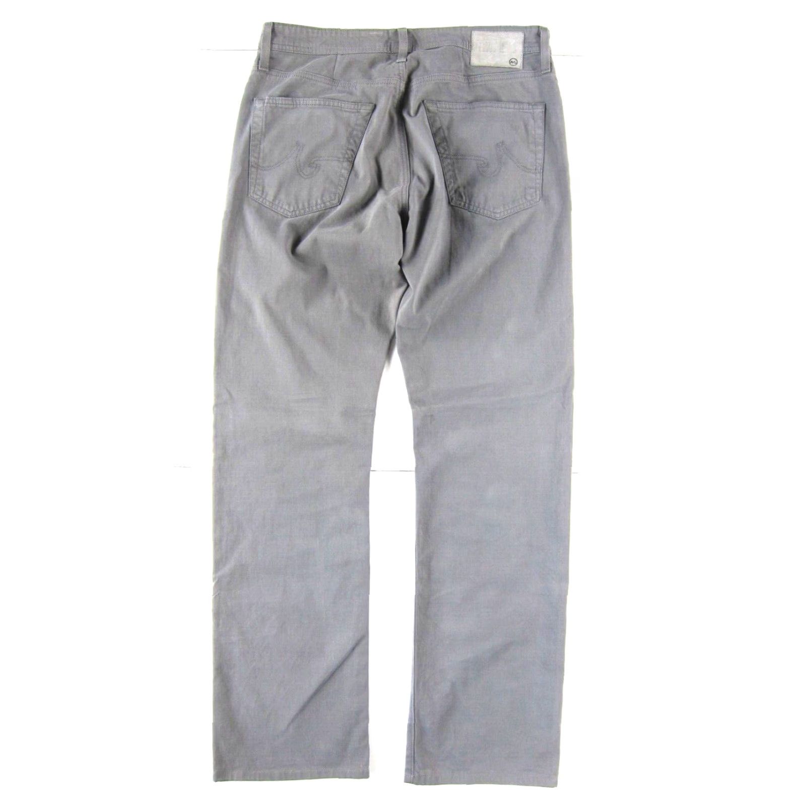 Vintage VINTAGE Adriano Goldschmied The Protege Straight Leg Grey Cotton Stretch Pant Men 33X33 Size US 33 - 2 Thumbnail