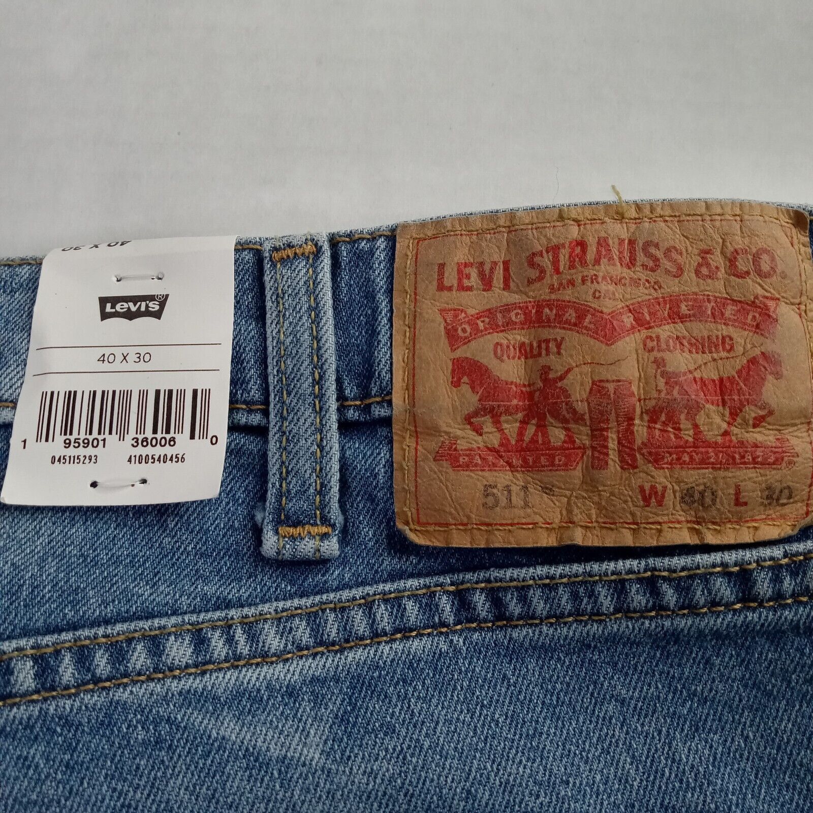 Levi's Levi's 511 Slim Fit Jeans Men's 40x30 Blue Stretch Slim Size US 40 / EU 56 - 9 Thumbnail