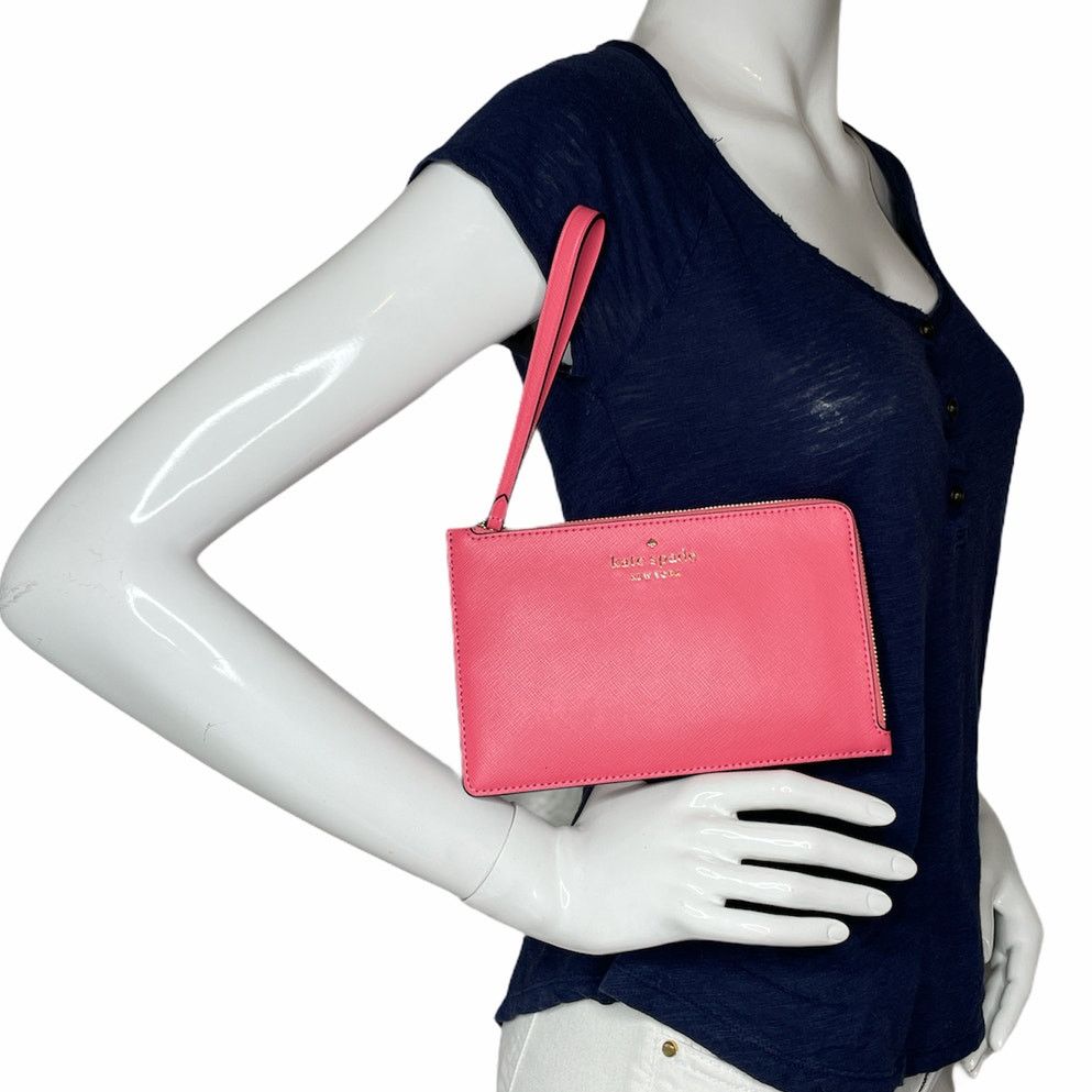 Kate Spade Kate Spade Staci Medium L-Zip Wristlet Wallet Garden Pink Size ONE SIZE - 2 Thumbnail