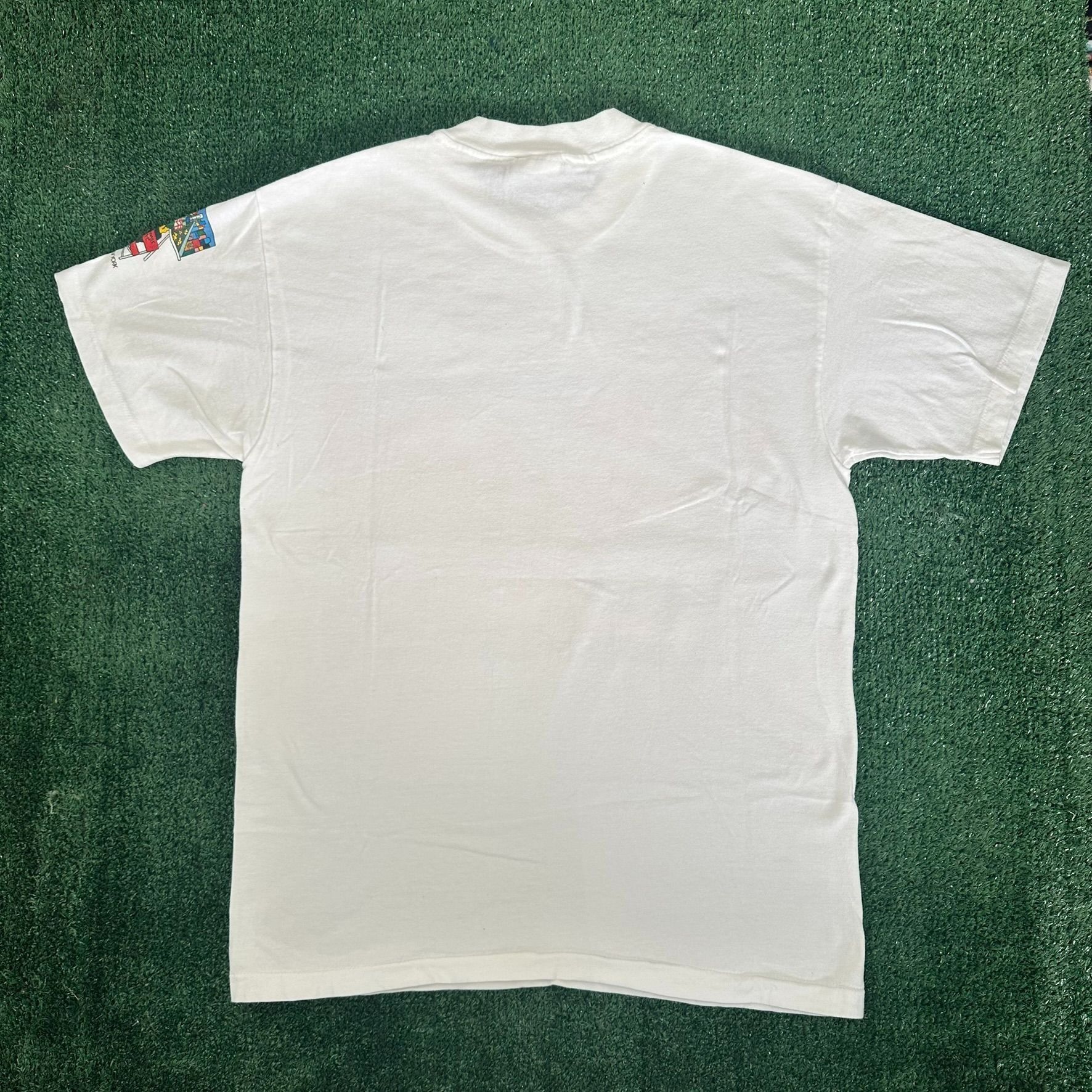 Hanes Vintage 90s Pat Singer New York Times Square T-Shirt Artist Size US M / EU 48-50 / 2 - 8 Thumbnail