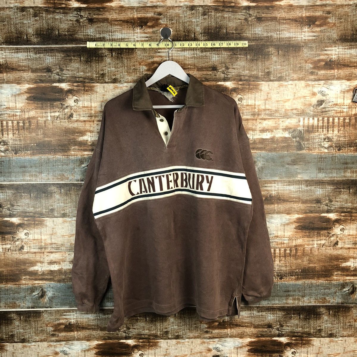 Canterbury of New Zealand Canterbury Of New Zealand Dark Brown Rugby Polo Shirt #A1936 Size US L / EU 52-54 / 3 - 1 Thumbnail