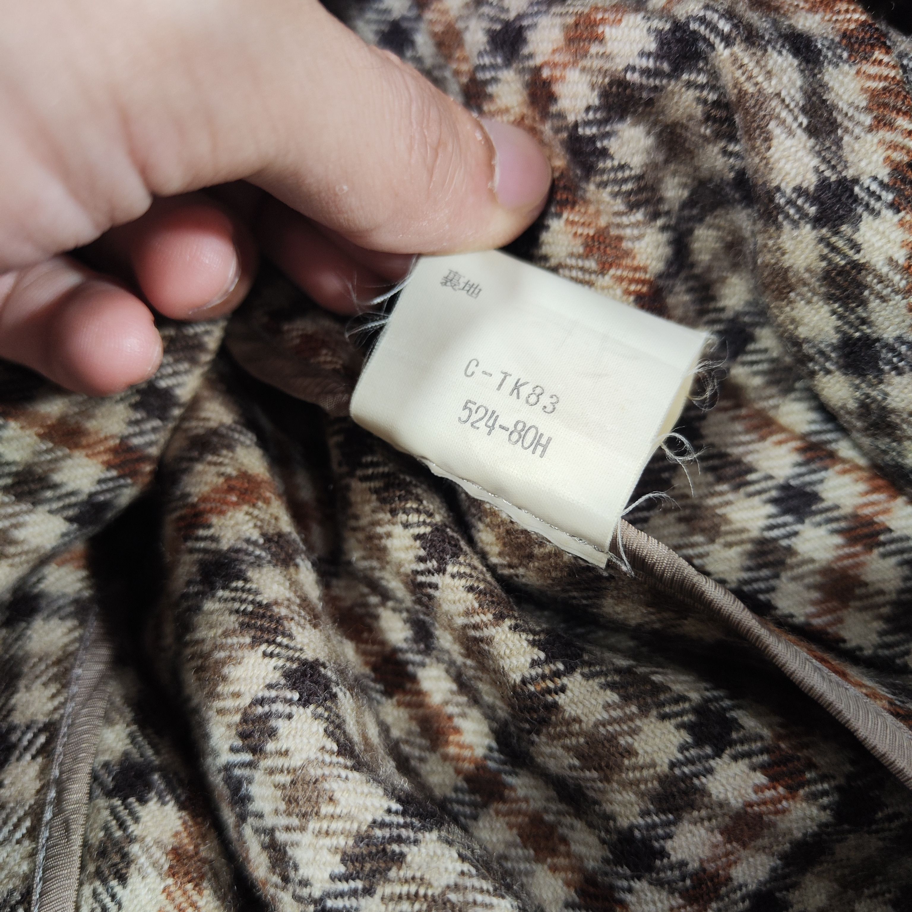 Burberry Burberry Women's Skirts Checkered Wool Fabric w24 Size 24" / US 00 / IT 34 - 6 Thumbnail