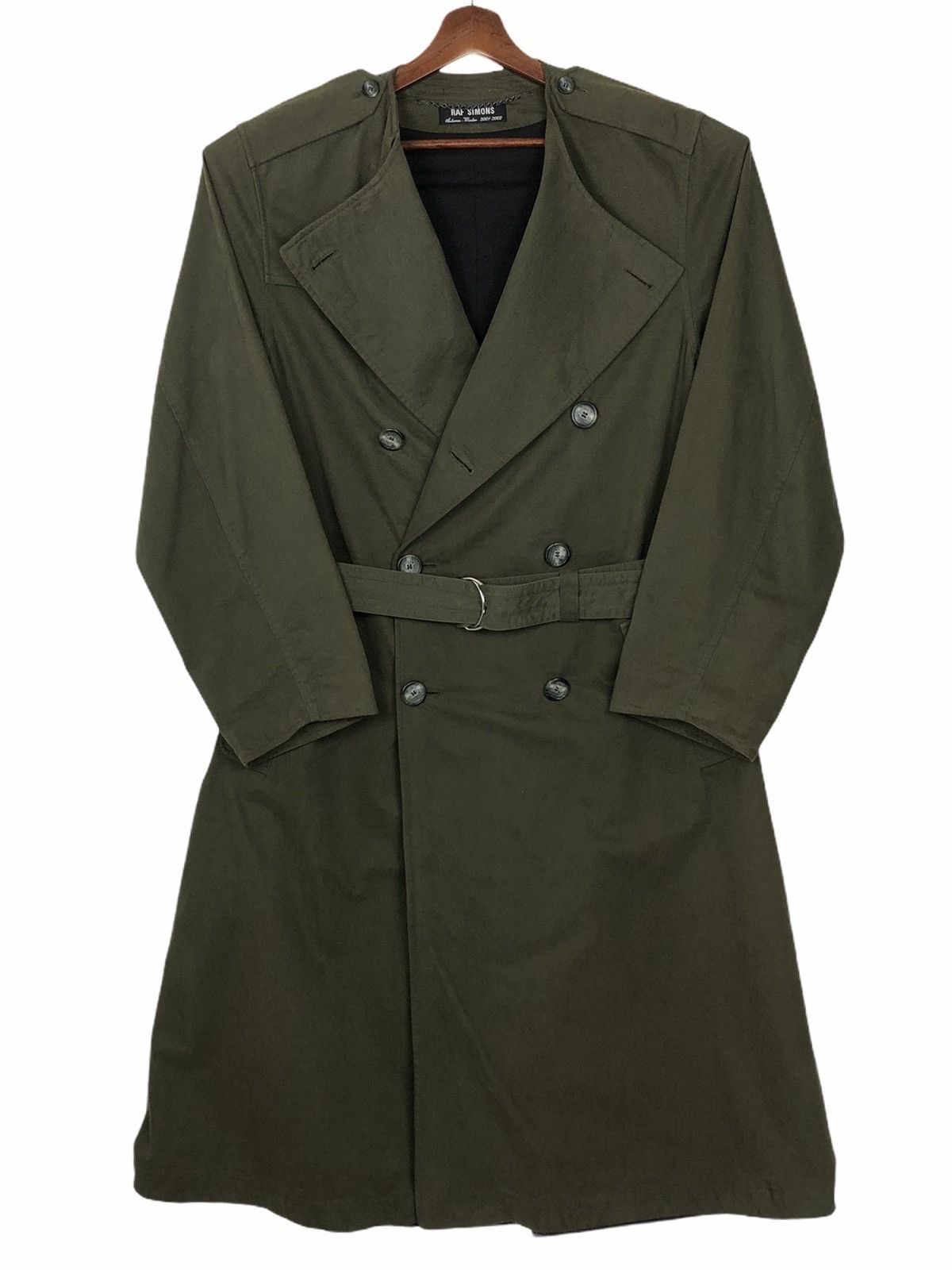 ジャケット・アウター RAF SIMONS/REVERSED TRENCH COAT Raf Simons Black Vinyl Trench Coat for Women Online USA at Darveys.com