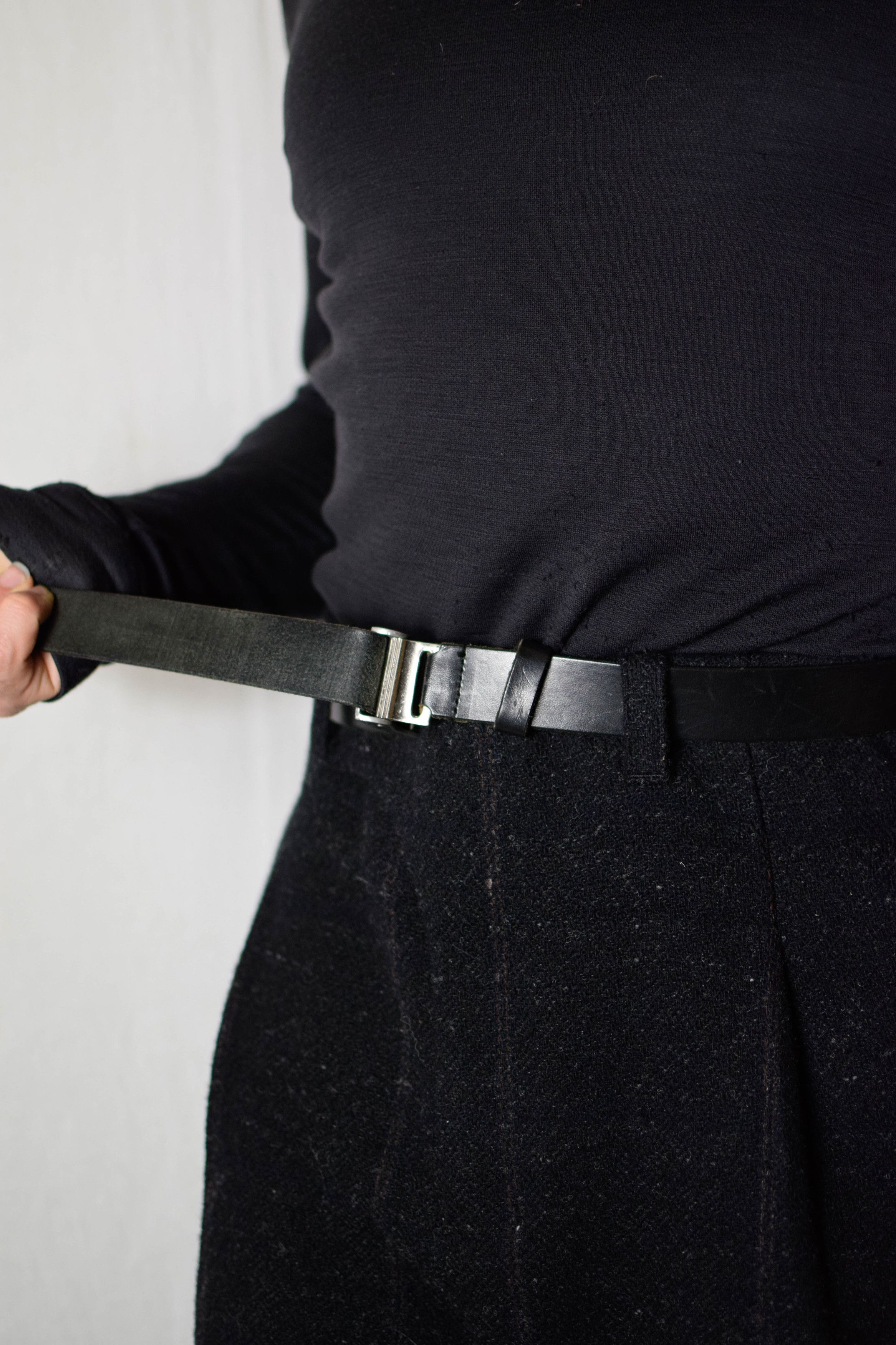 Yohji Yamamoto Y's for Men Block Buckle Belt - MA-F91-719 Size ONE SIZE - 4 Thumbnail