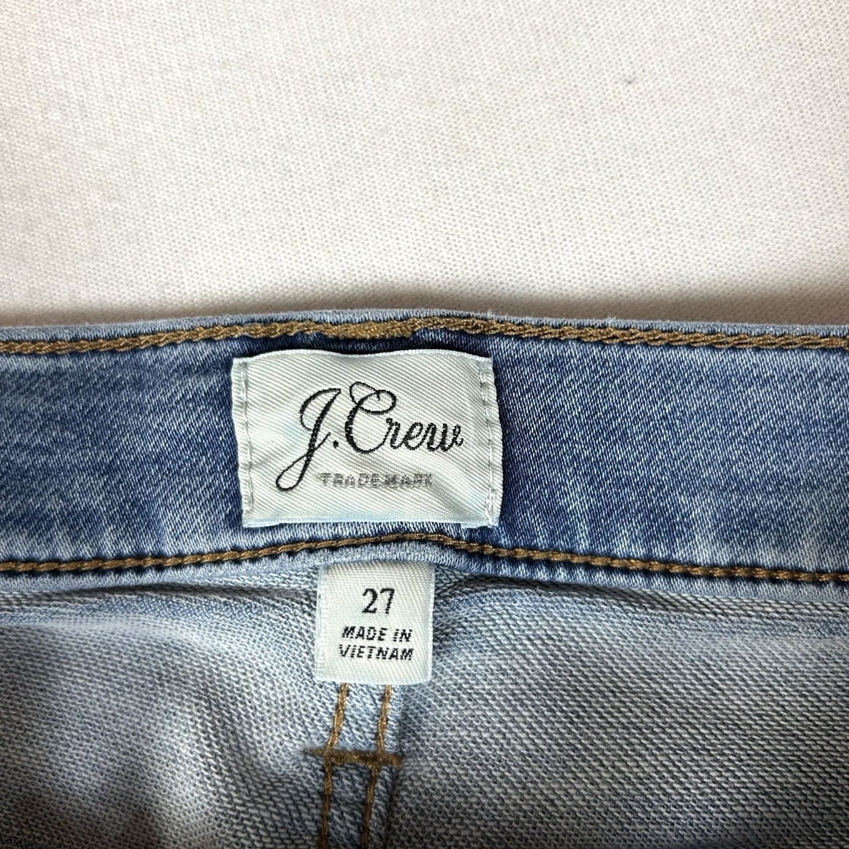 J.Crew J. Crew Skinny Jeans Women's 27 Mid Rise Stretch Blue Denim Medium Wash Casual Slim Fit 5-Pocket Design Womens Size 27" / US 4 / IT 40 - 4 Thumbnail