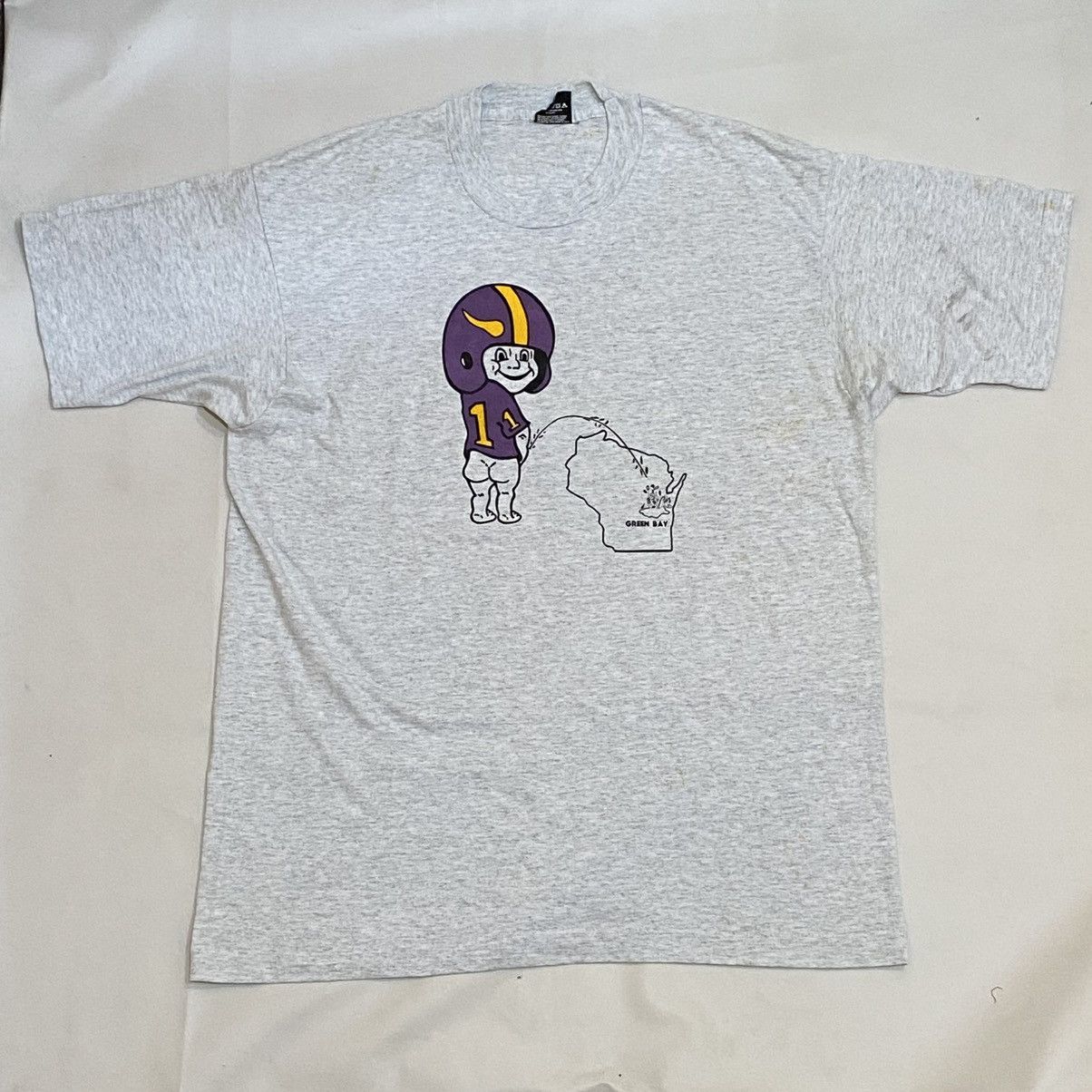 Vintage Vintage art Parody Sportswear Green Bay Tshirt NFL Funny Size US XL / EU 56 / 4 - 1 Thumbnail