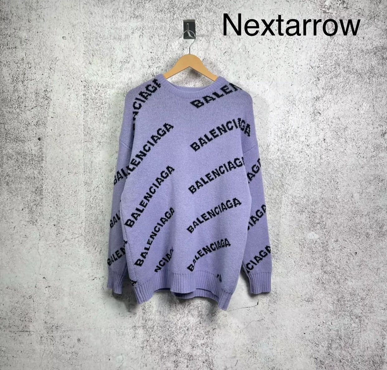 Purple balenciaga sweater deals