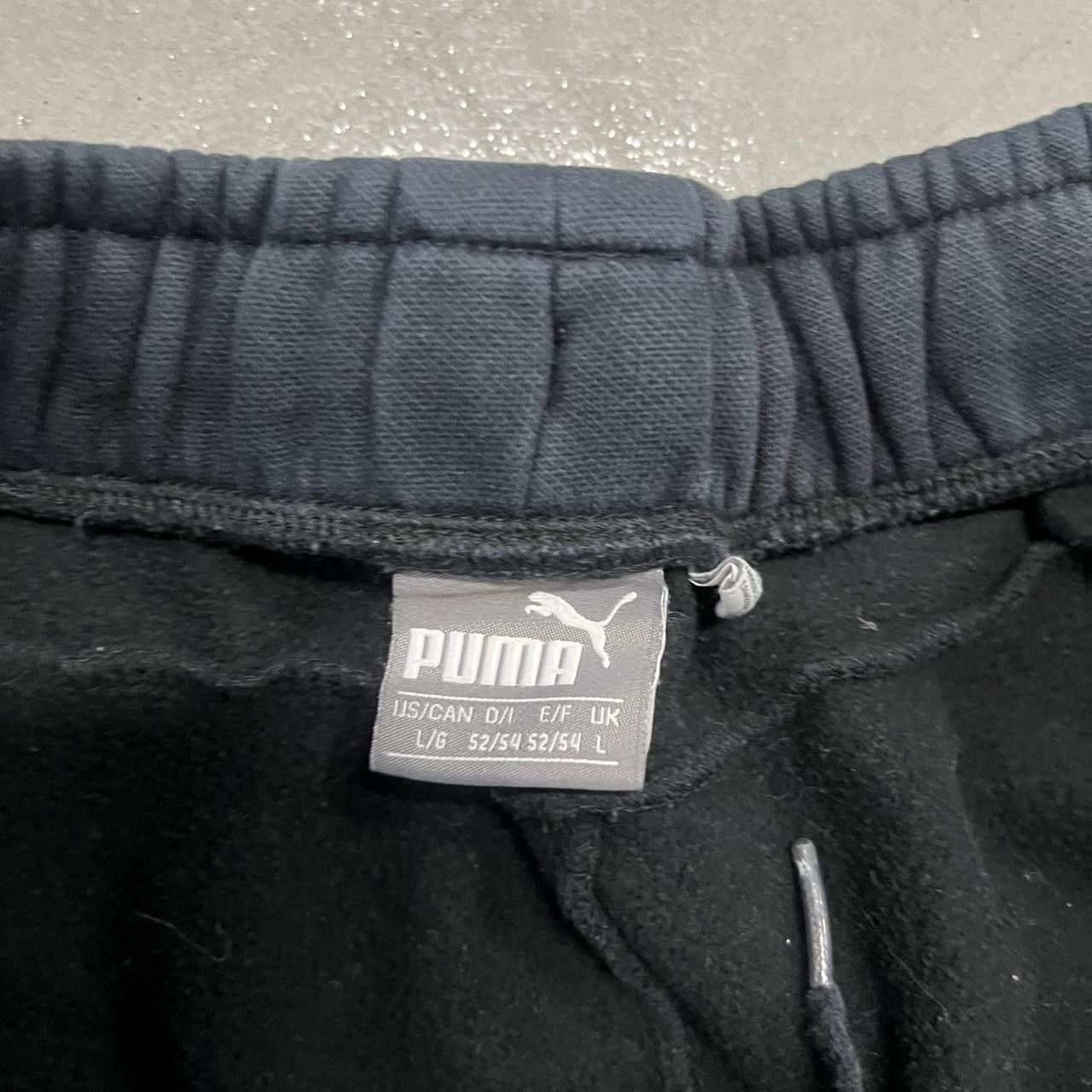 Puma × Vintage Vintage Y2K Baggy Black Puma Sweatpants With white Logo! Size US 34 / EU 50 - 7 Thumbnail