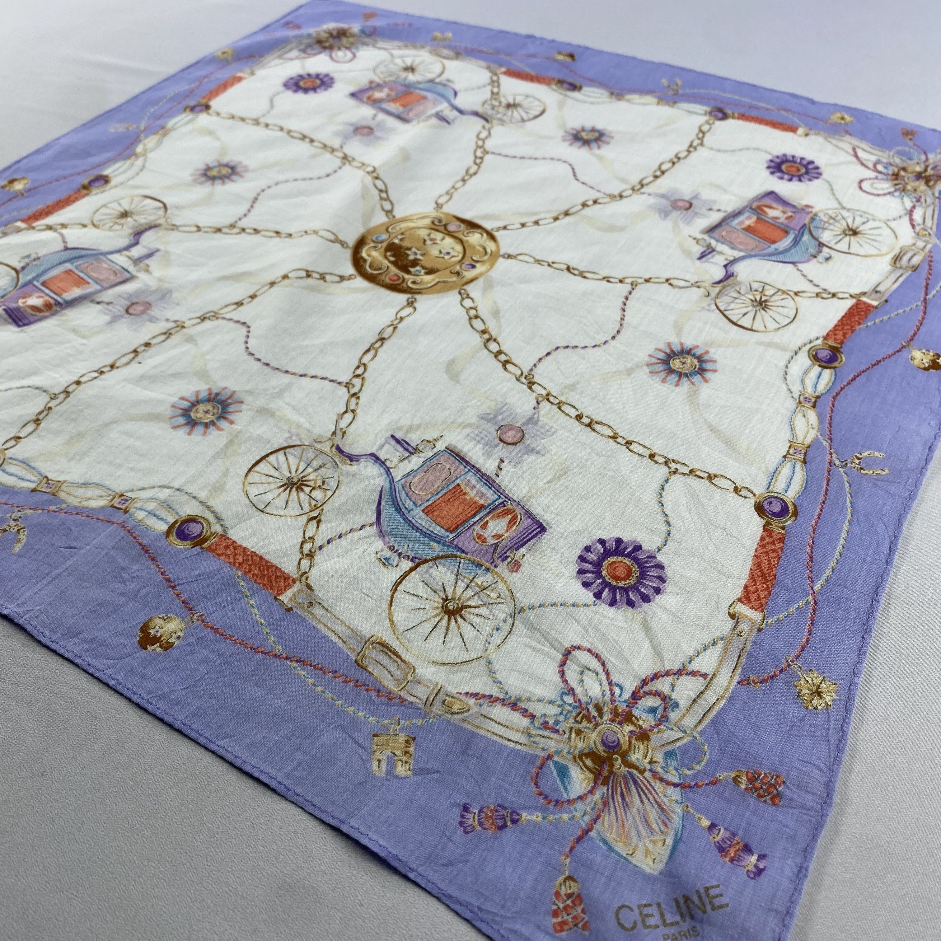 Celine × Vintage Celine Bandana/ Handkerchief / Neckerchief Size ONE SIZE - 4 Thumbnail