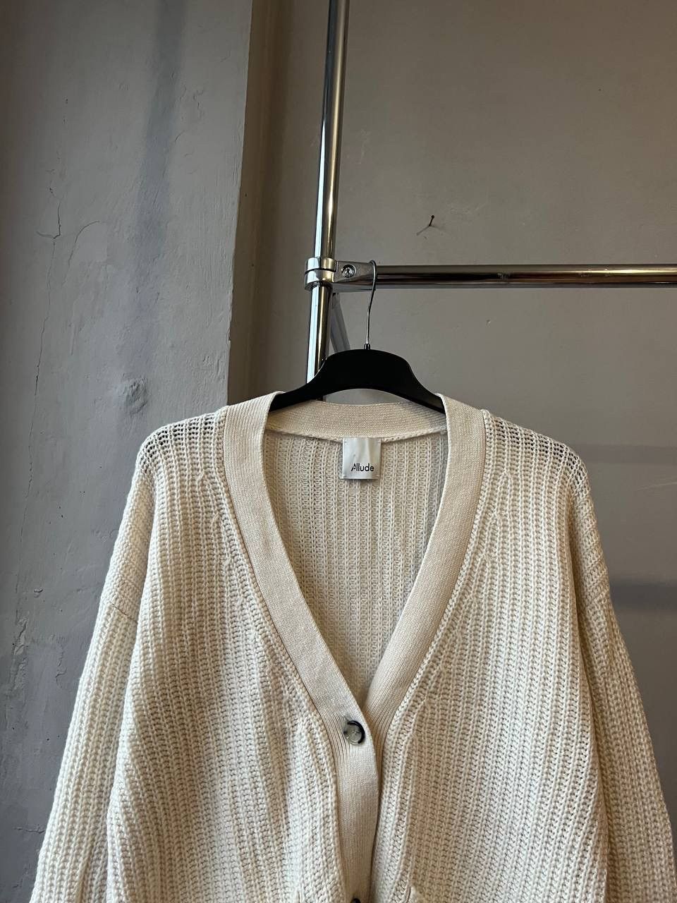 Allude RRP $599 ALLUDE CASHMERE/WOOL BUTTON PATCH POCKETS CARDIGAN Size XS / US 0-2 / IT 36-38 - 6 Thumbnail