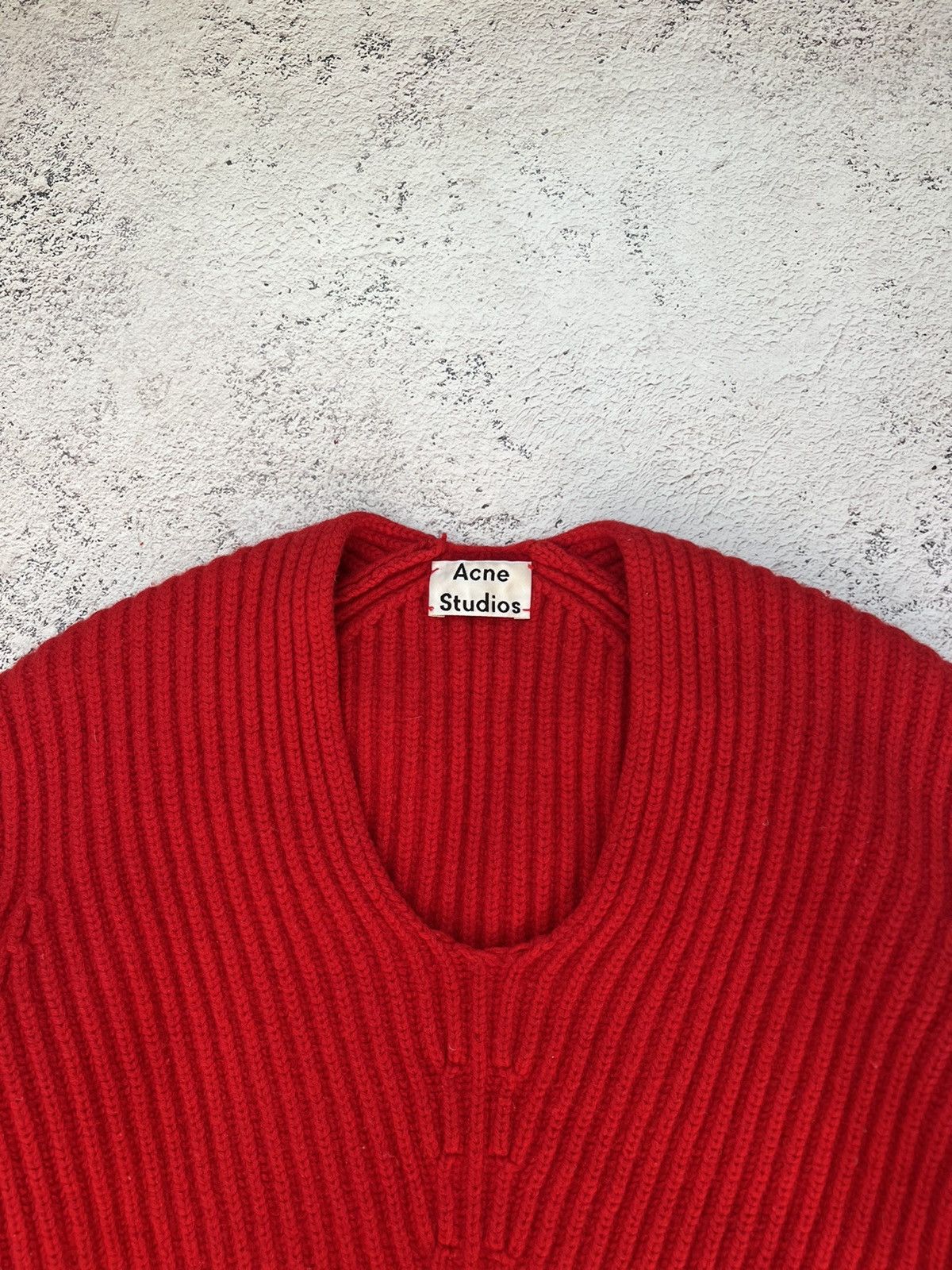 Acne Studios Women's Acne Studios Deborah L-wool Sweater Red Size S / US 4 / IT 40 - 1 Thumbnail