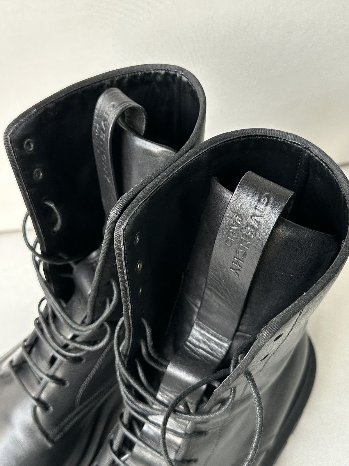 Givenchy Givenchy Lace-Up Army Combat Leather Boots 11/44 Size US 11 / EU 44 - 6 Thumbnail