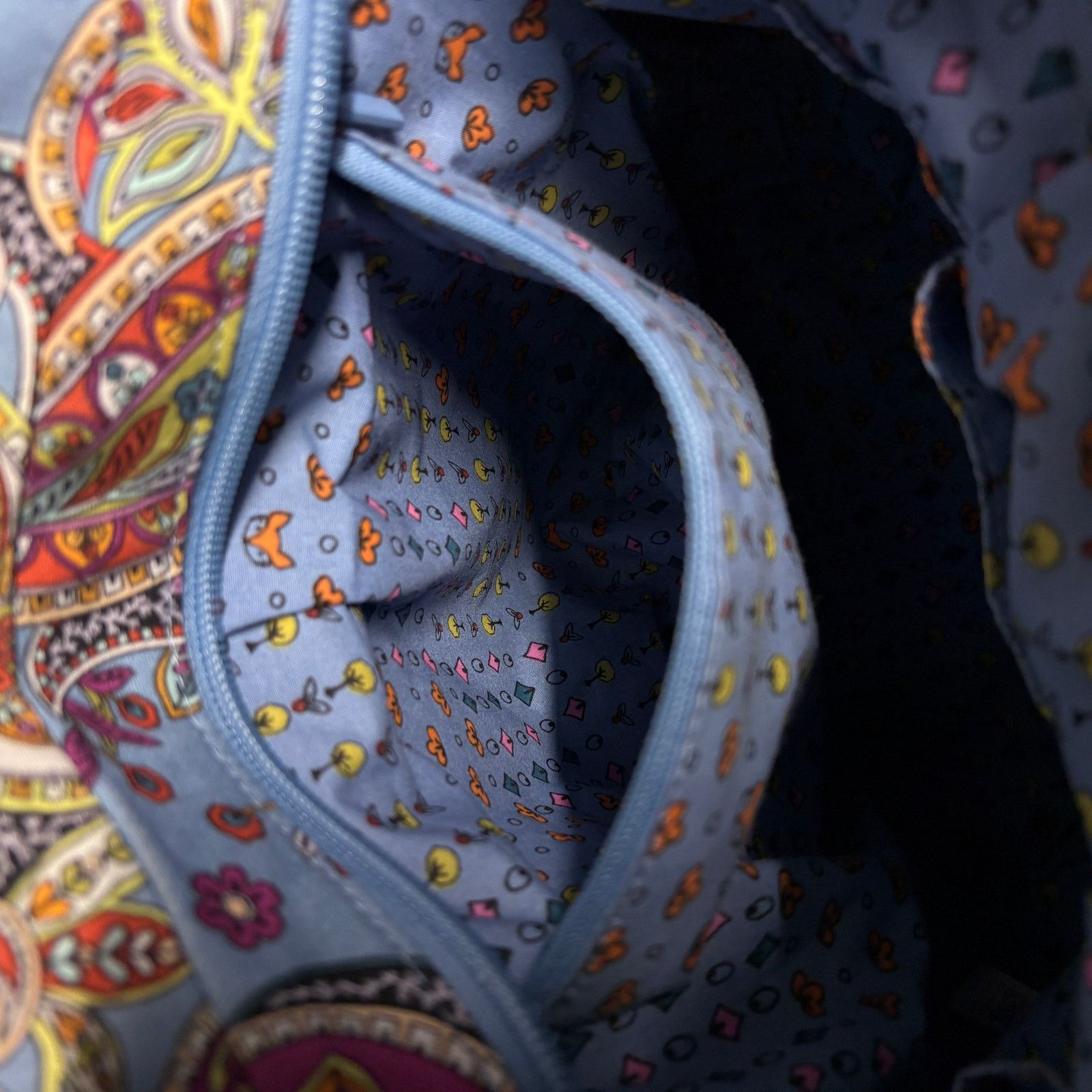 Vera Bradley VERA BRADLEY Glenna Satchel Provence Paisley in Cotton Blue Size ONE SIZE - 14 Thumbnail
