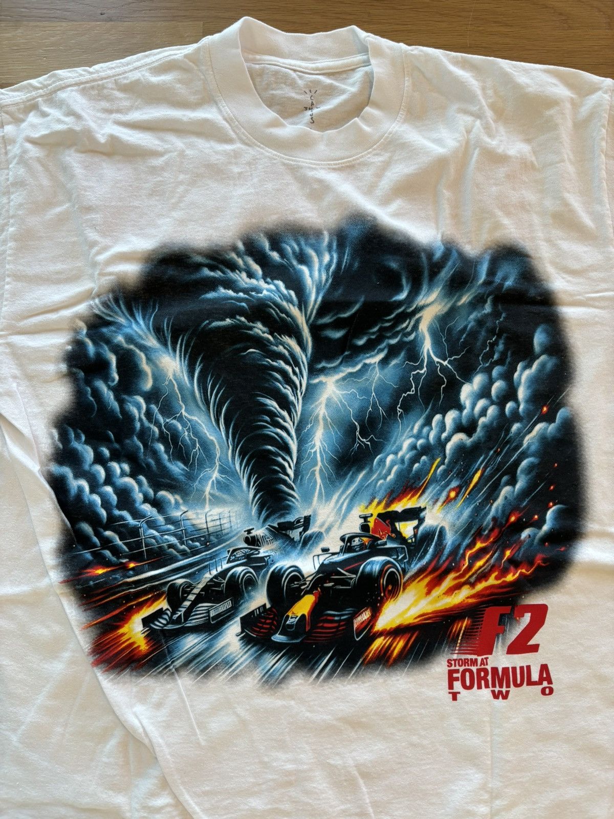Travis Scott RARE Travis Scott Stormi Formula Two F2 Pit Crew Tee Size US L / EU 52-54 / 3 - 3 Thumbnail