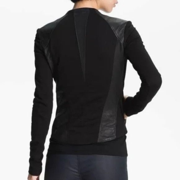 Helmut Lang Helmut Lang Side Zip Lamb Leather Black Motorcycle Jacket Size L / US 10 / IT 46 - 9 Thumbnail