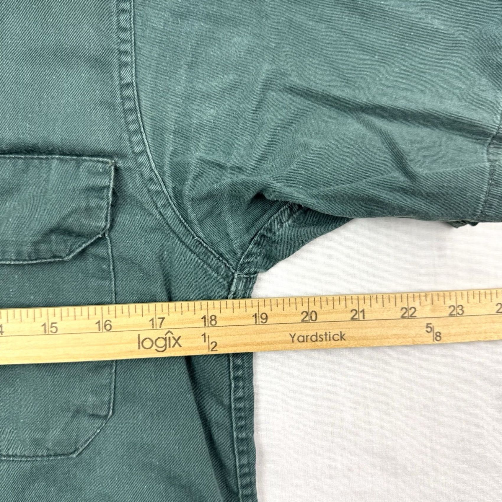 Vintage VINTAGE Sanforized Button Up Shirt Adult Medium 60s 70s Green USA Shirt Mens Regular Short Sleeve Button-Up Vintage USA 60s 70s Size US M / EU 48-50 / 2 - 6 Thumbnail