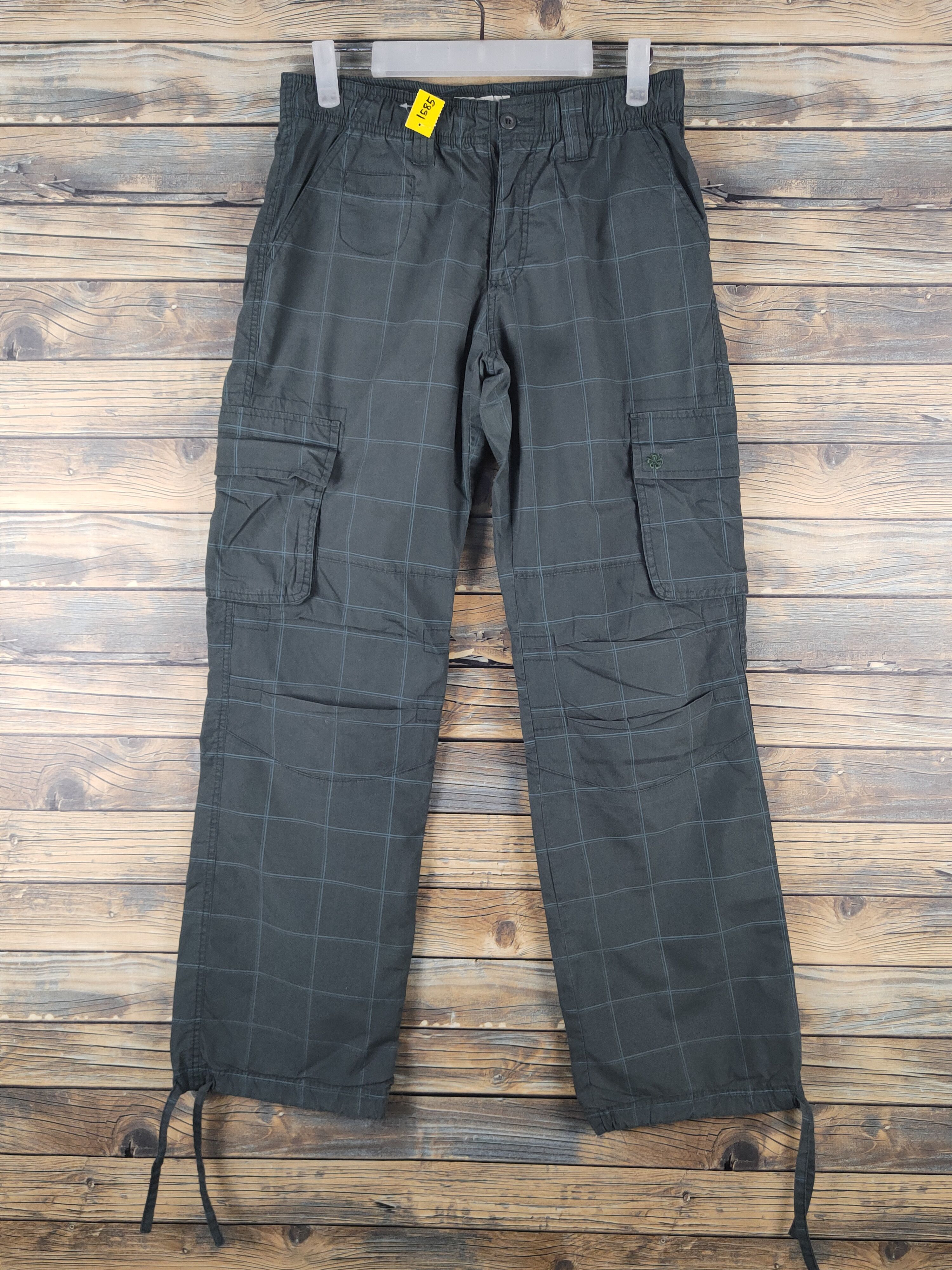 Japanese Brand DL Piko Olive Multipocket Cargo Sweatpants #1585 Size US 28 / EU 44 - 1 Thumbnail