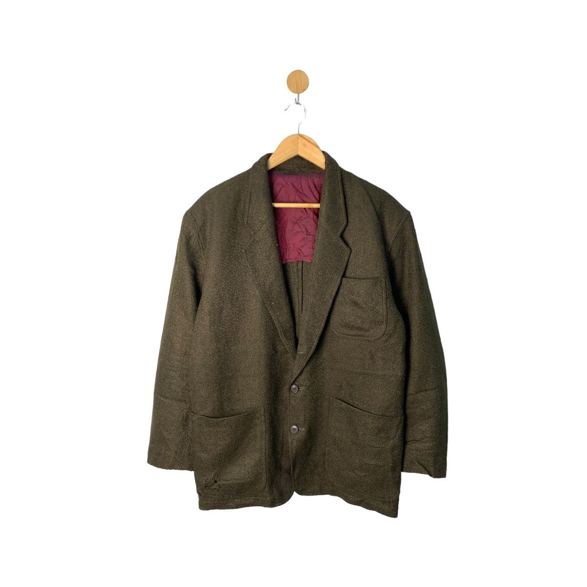 Rare Vintage Kenzo Paris Coats Brown Blazers Wool Duster