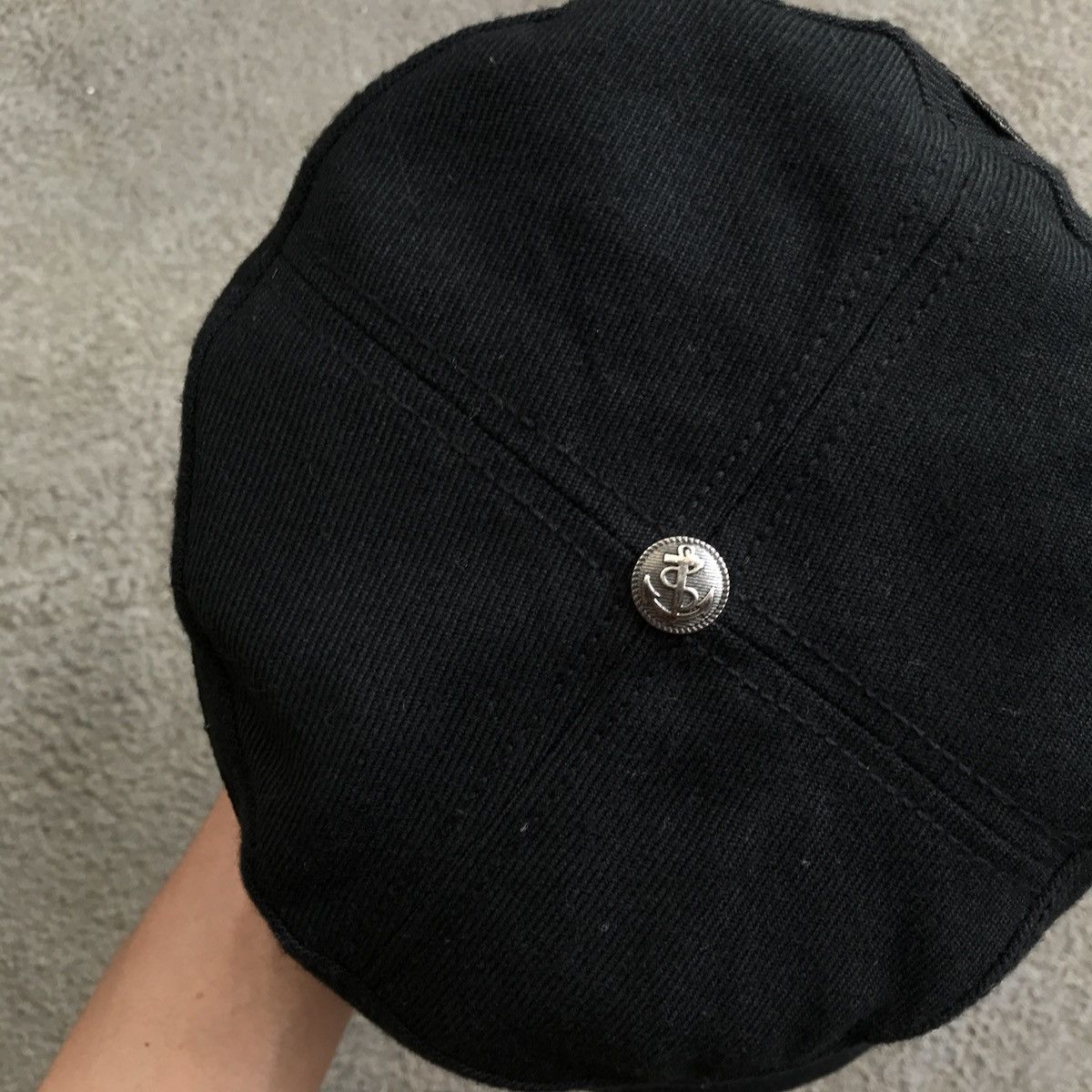 Birkenstock Pillbox hat Initial B for brikenstock. Black on black Size ONE SIZE - 12 Thumbnail