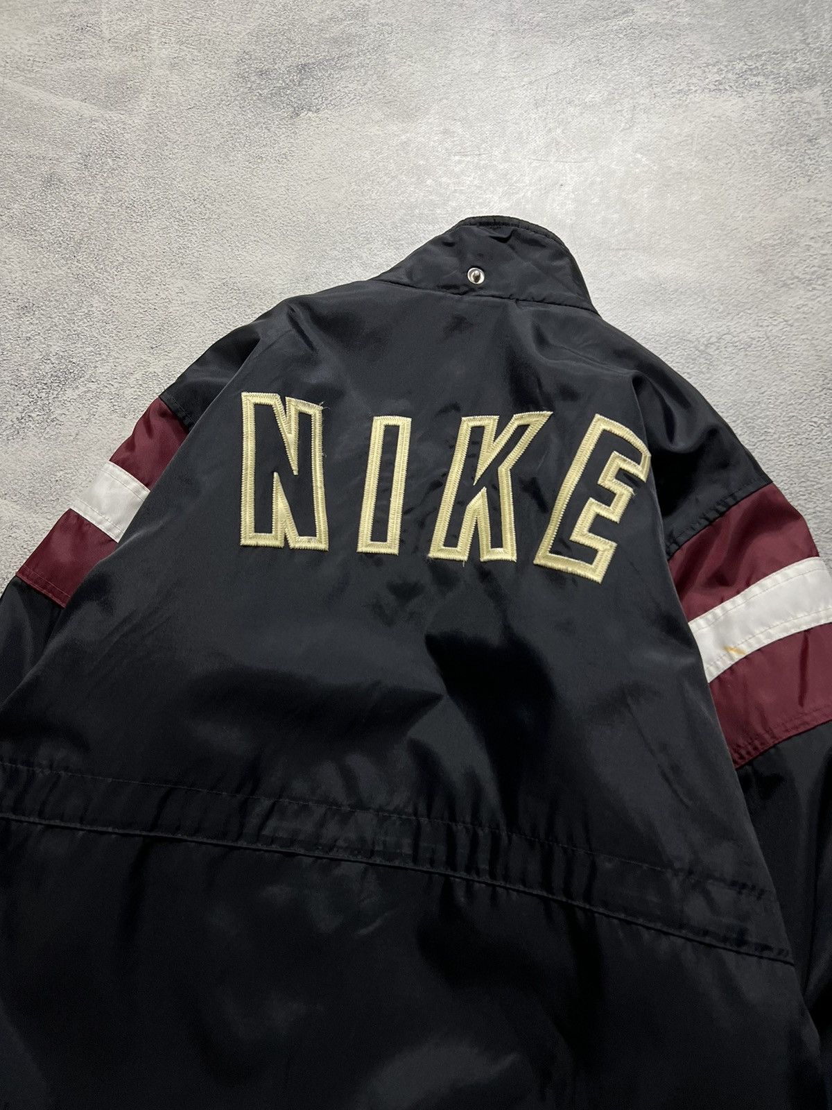 Nike × Vintage Vintage Y2k Nike 🖤 Nylon Spellout Big Logo Jacket 90’s Size US XS / EU 42 / 0 - 2 Thumbnail