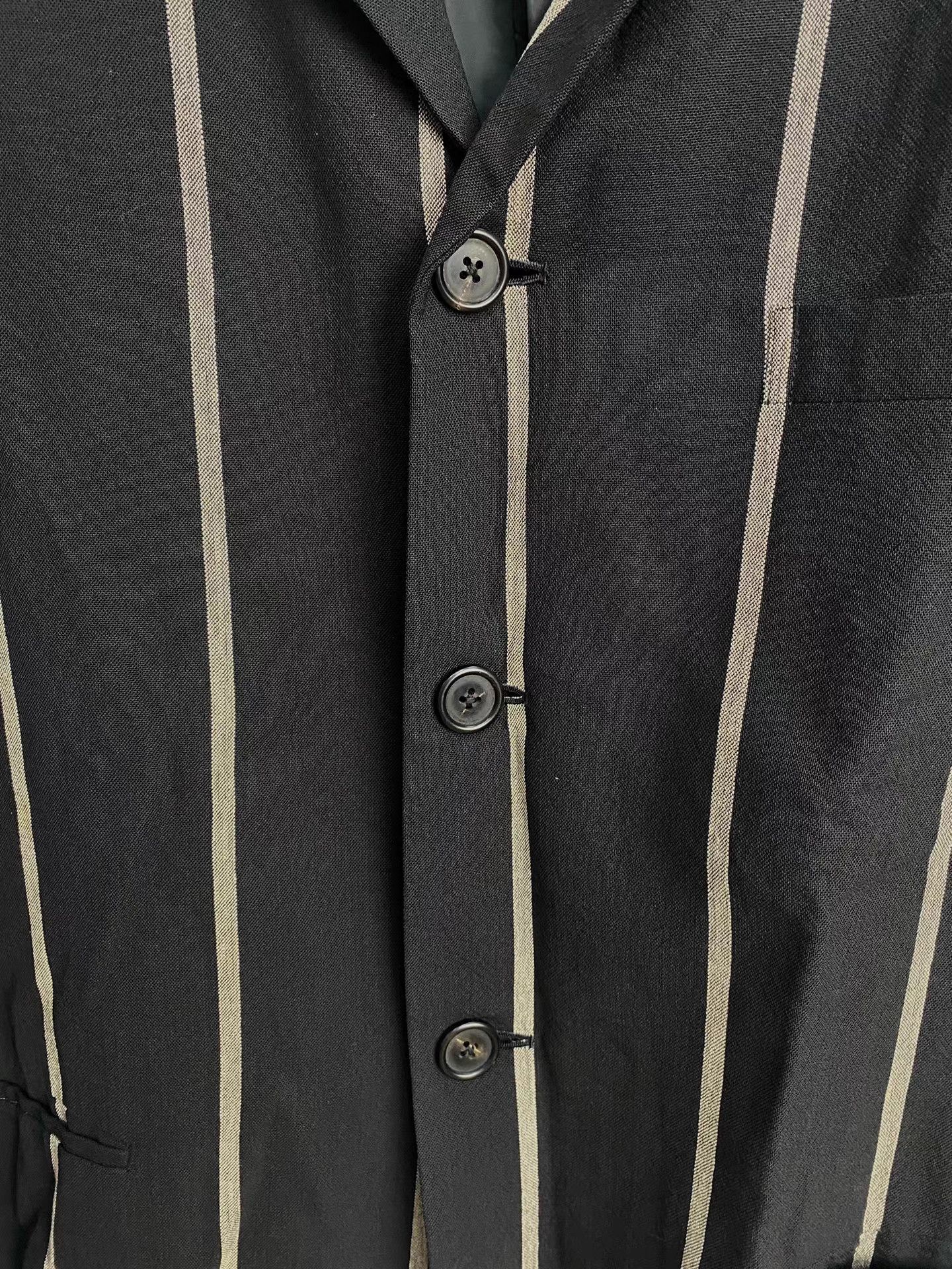 Yohji Yamamoto yohji yamamoto y's for man Striped Wool Jacket K20 Size US M / EU 48-50 / 2 - 4 Thumbnail