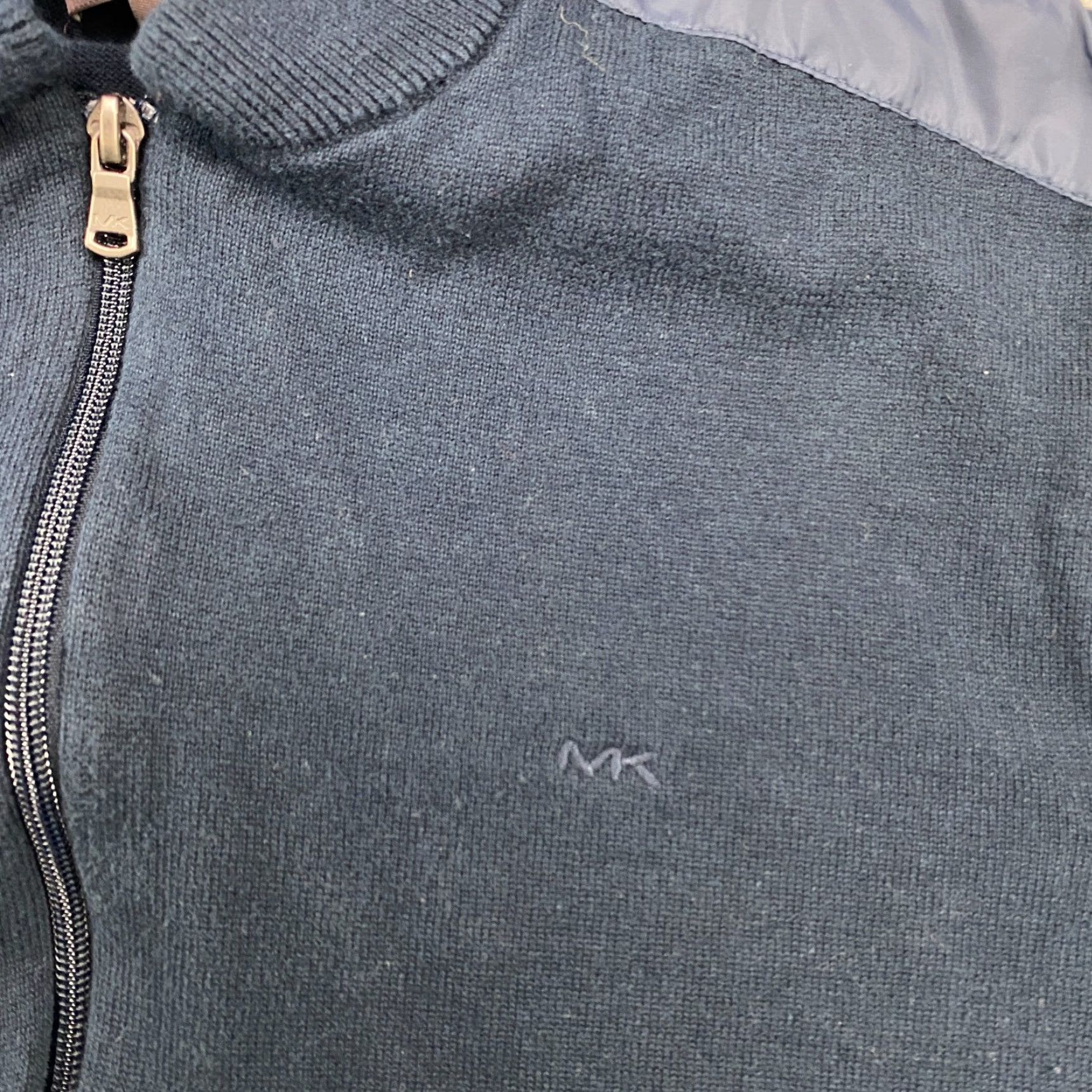 Michael Kors Michael Kors Sweater Mens XL Blue Full Zip Pockets Embroidered Logo Zipper Size US XL / EU 56 / 4 - 5 Thumbnail
