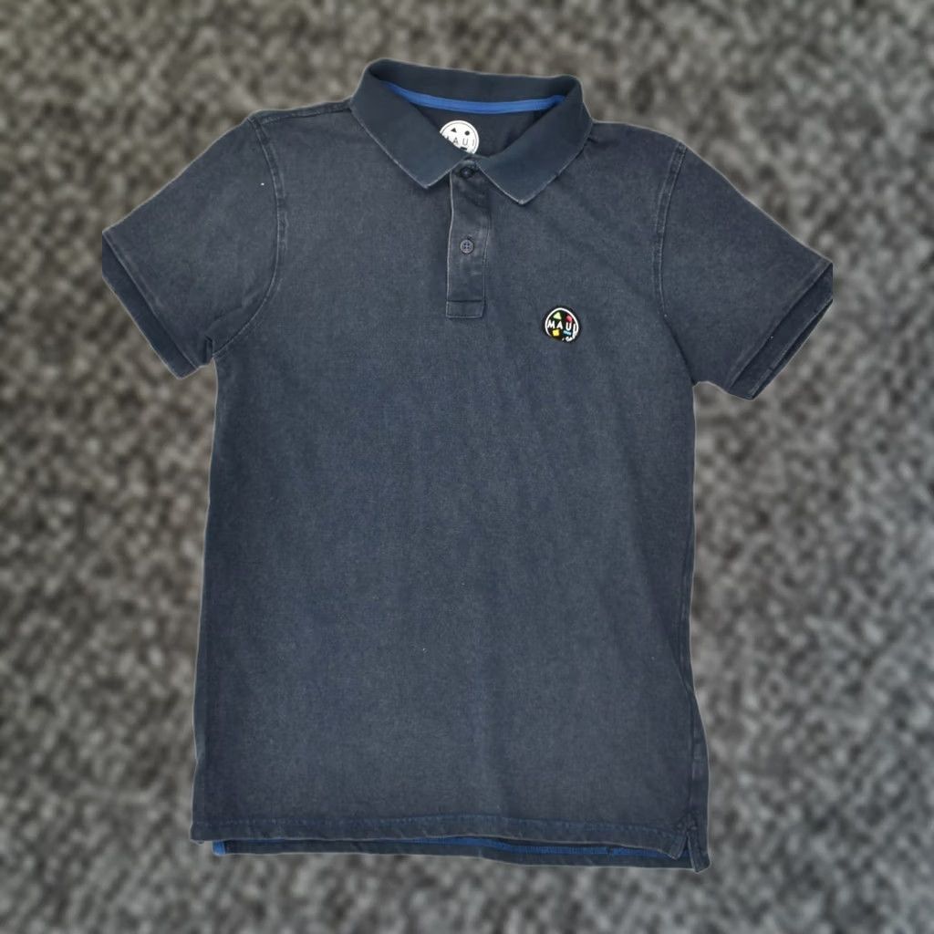 Vintage MAUI AND SONS Mens Polo Shirt Small Navy Blue Cotton VS01 Size US S / EU 44-46 / 1 - 1 Thumbnail