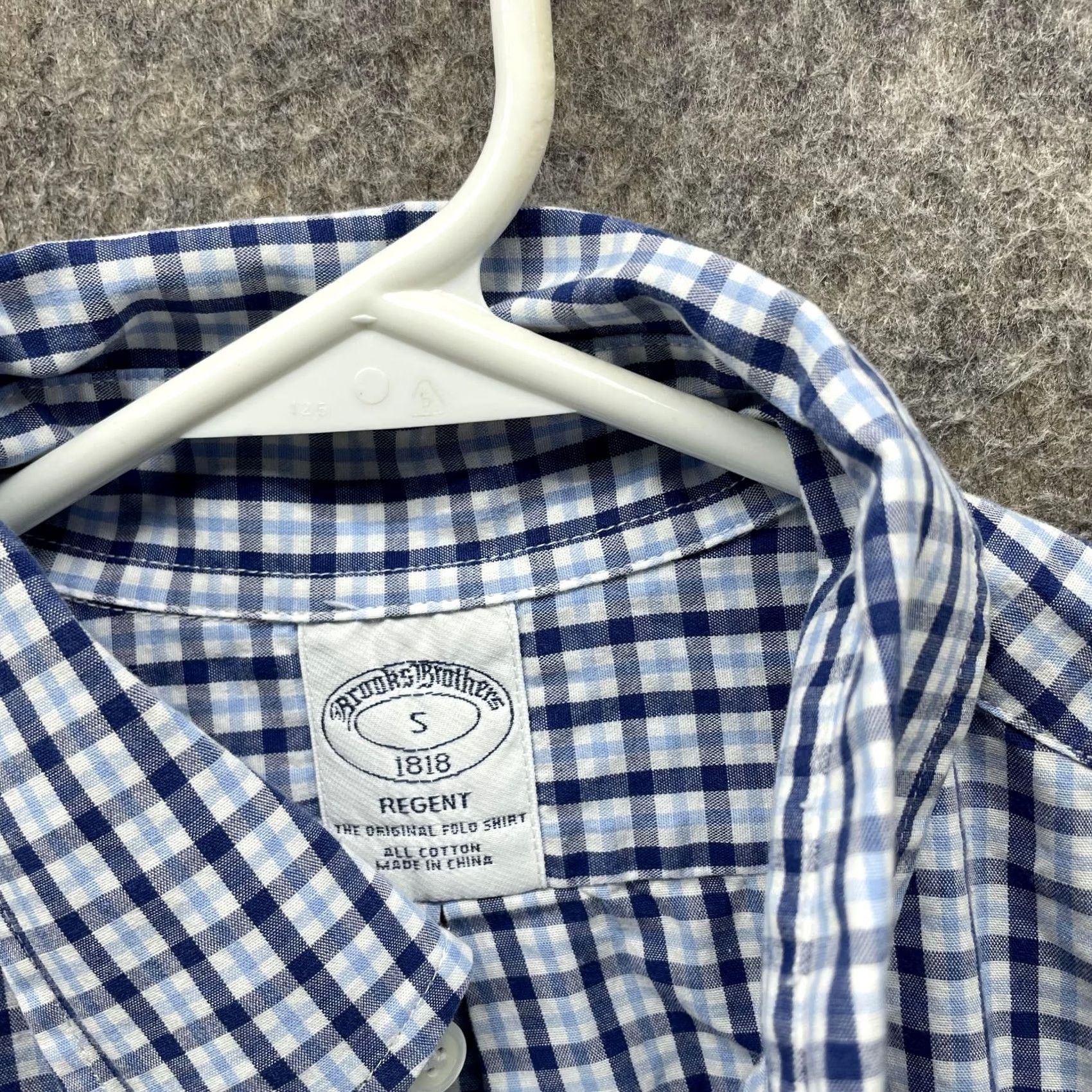 Brooks Brothers VINTAGE Brooks Brothers Shirt Men Small Check Blue Casual Button Down Regent Preppy 1818 Size US S / EU 44-46 / 1 - 5 Thumbnail