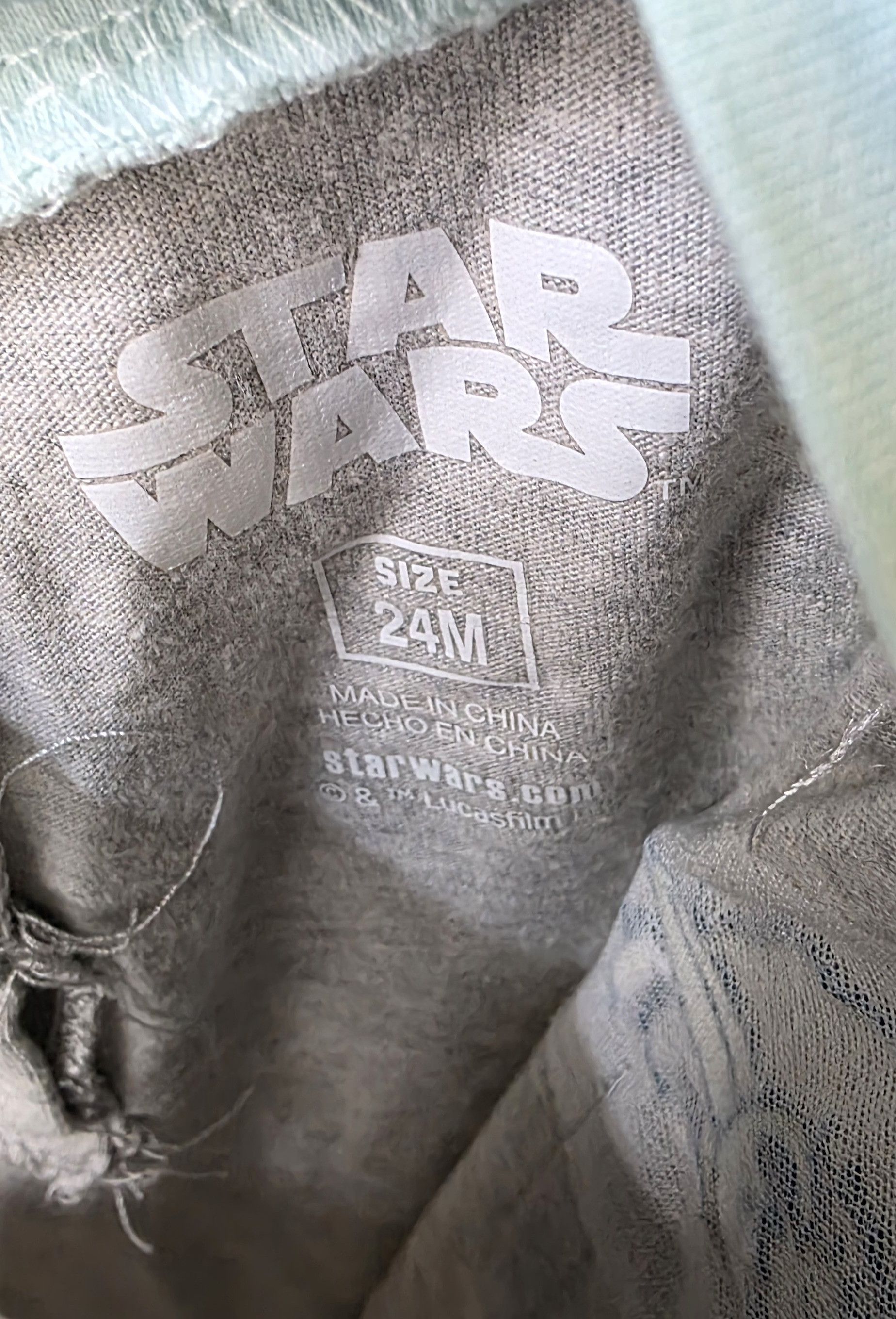 Star Wars NWOT Star Wars Baby Yoda Gray Pocket Tank Romper 24 Months Size US XXS / EU 40 - 3 Thumbnail