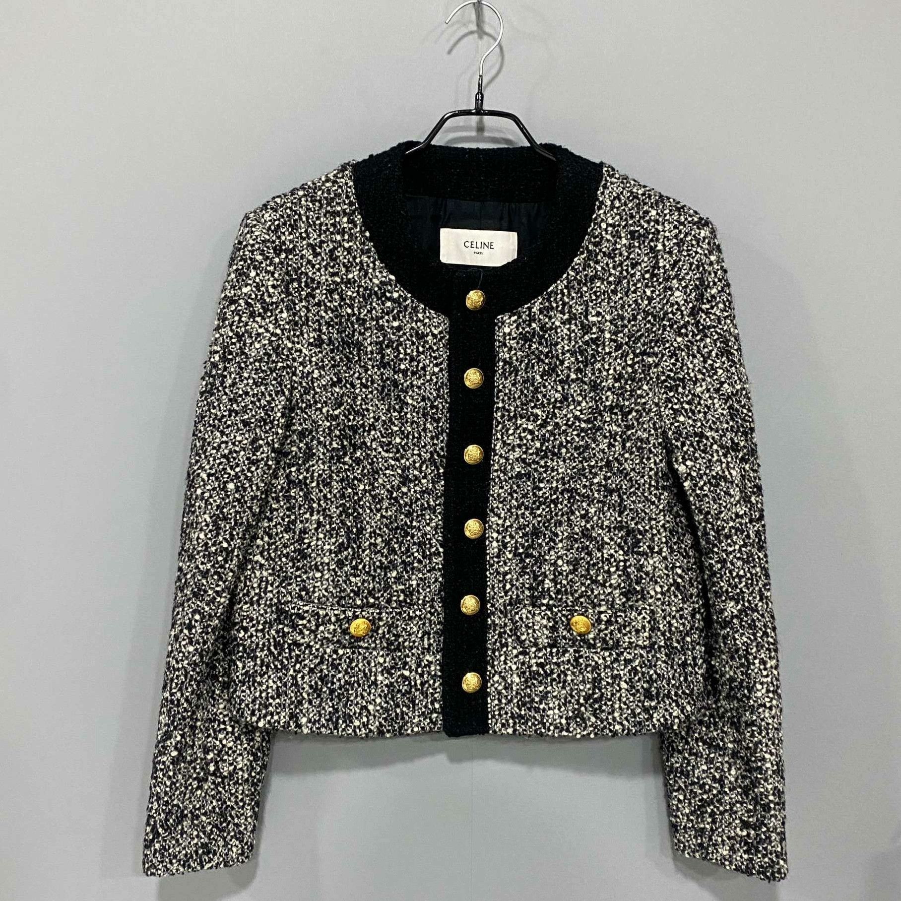 Celine Celine Wool Gold Coat S Women Size S / US 4 / IT 40 - 1 Thumbnail